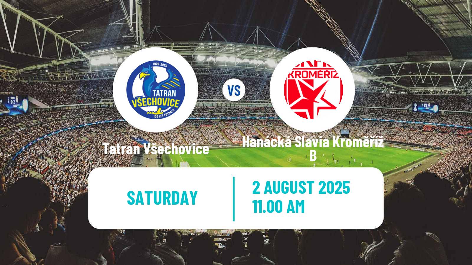 Football Czech Division E Tatran Všechovice - Hanácká Slavia Kroměříž B
