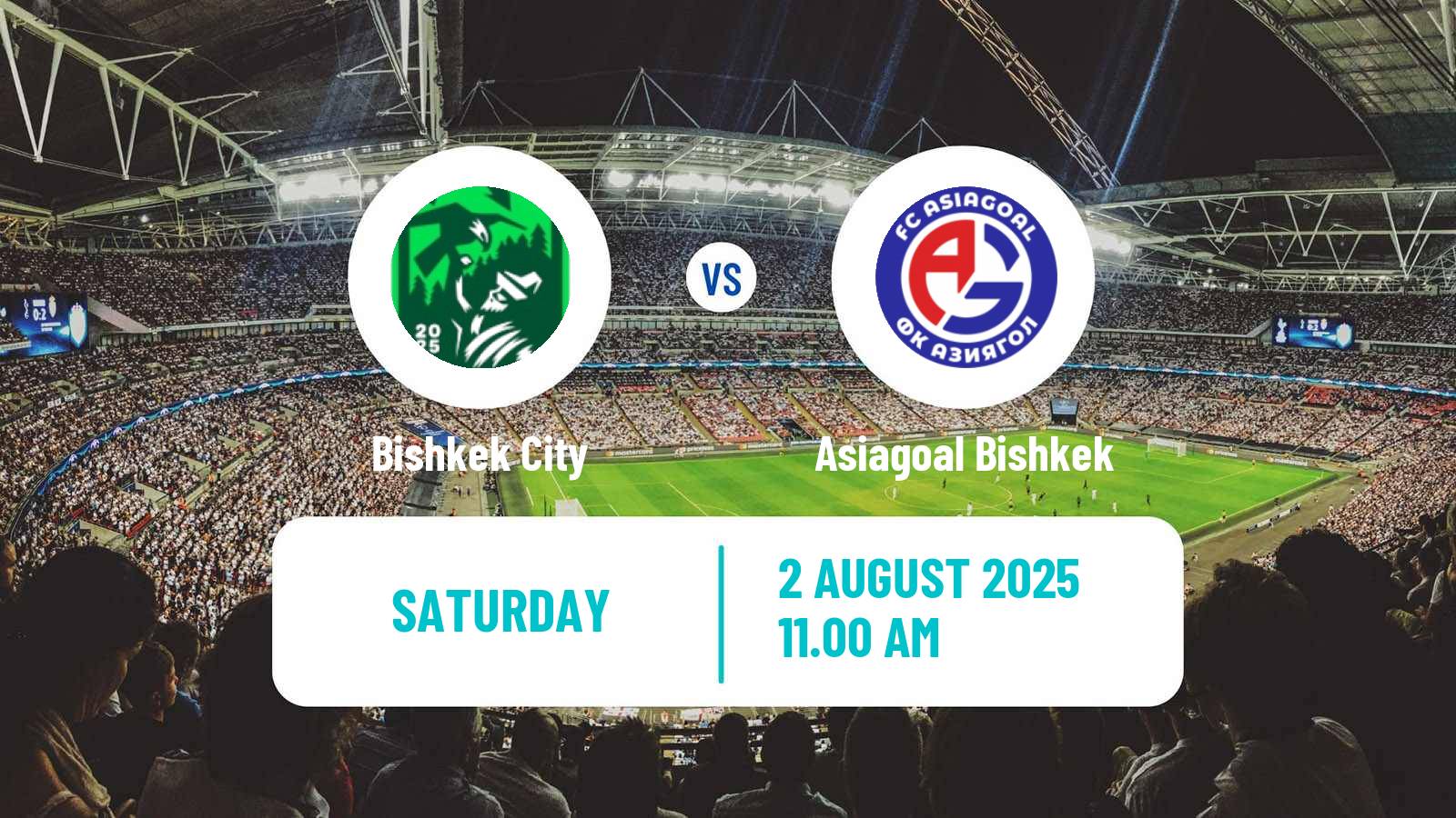 Football Kyrgyzstan Premier Liga Bishkek City - Asiagoal Bishkek