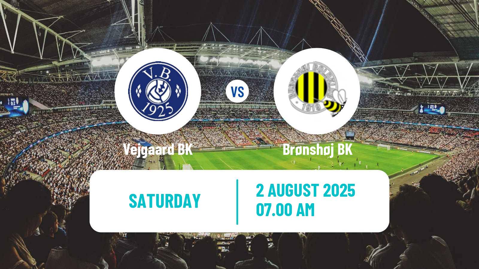 Football Danish 3 Division Vejgaard - Brønshøj BK