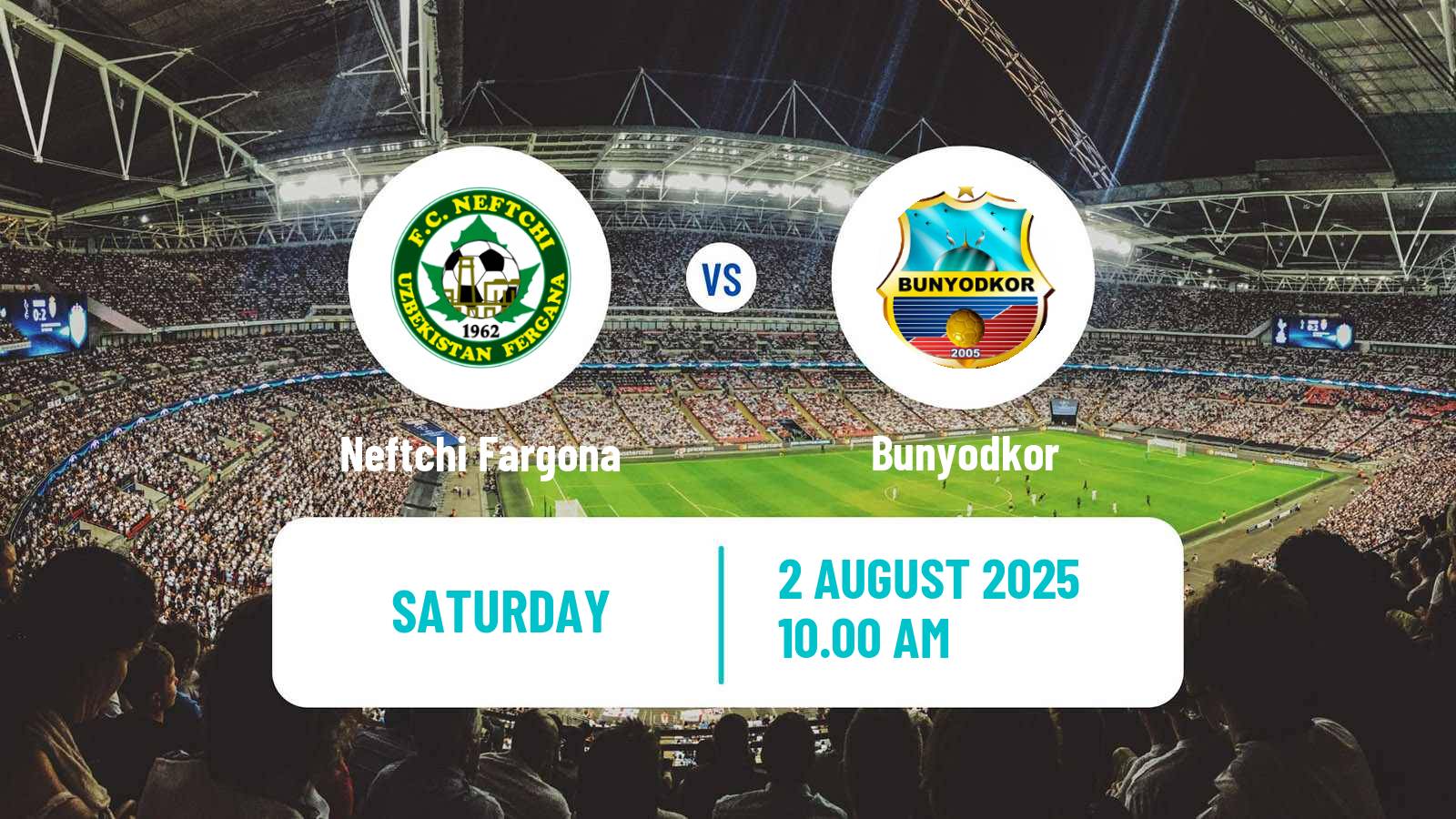 Football Uzbek League Neftchi Fargona - Bunyodkor