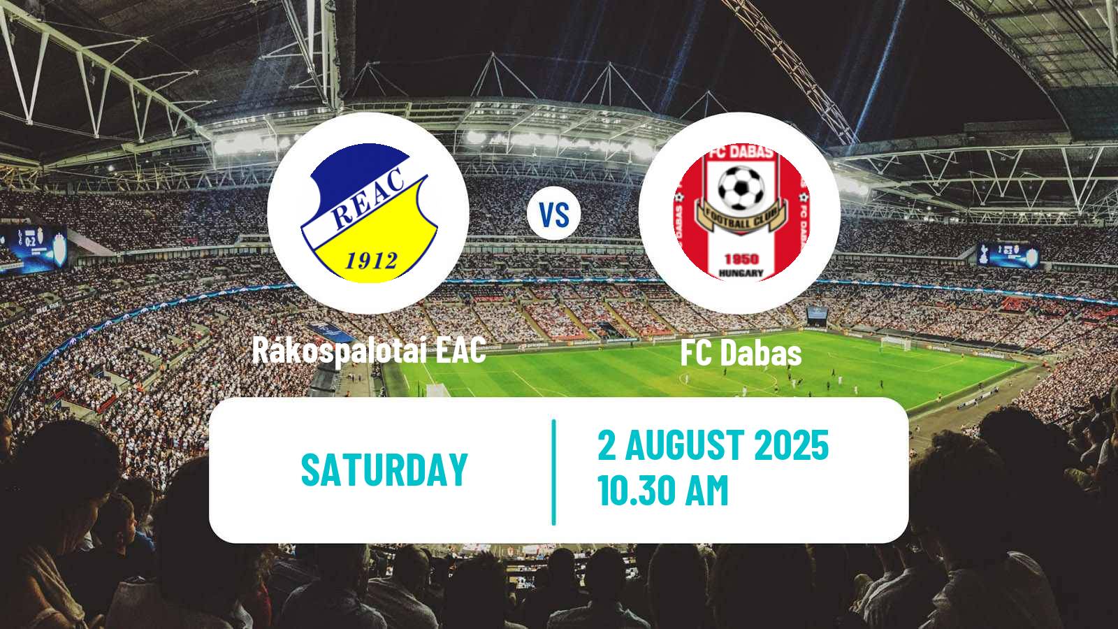 Football Hungarian Cup Rákospalotai EAC - Dabas