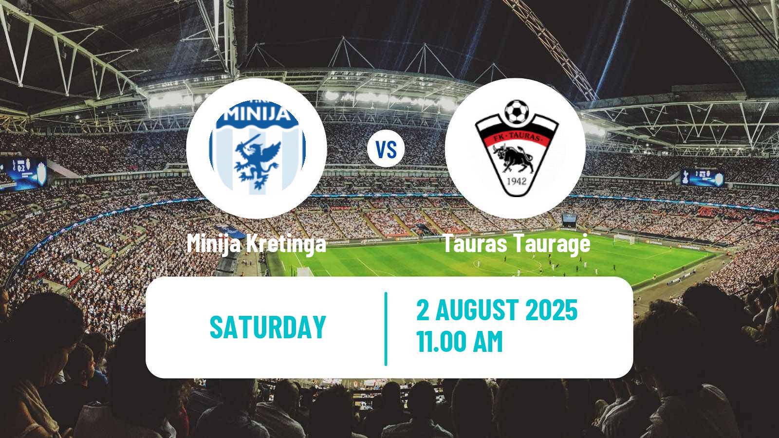 Football Lithuanian Division 2 Minija Kretinga - Tauras Tauragė