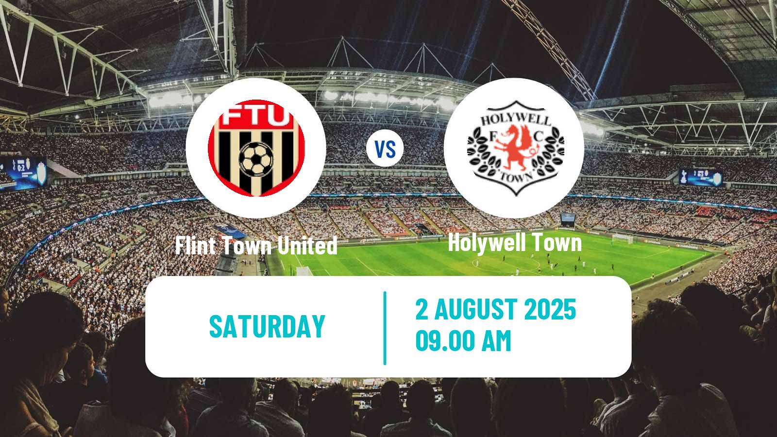 Football Welsh League Cup Flint Town United - Holywell Town