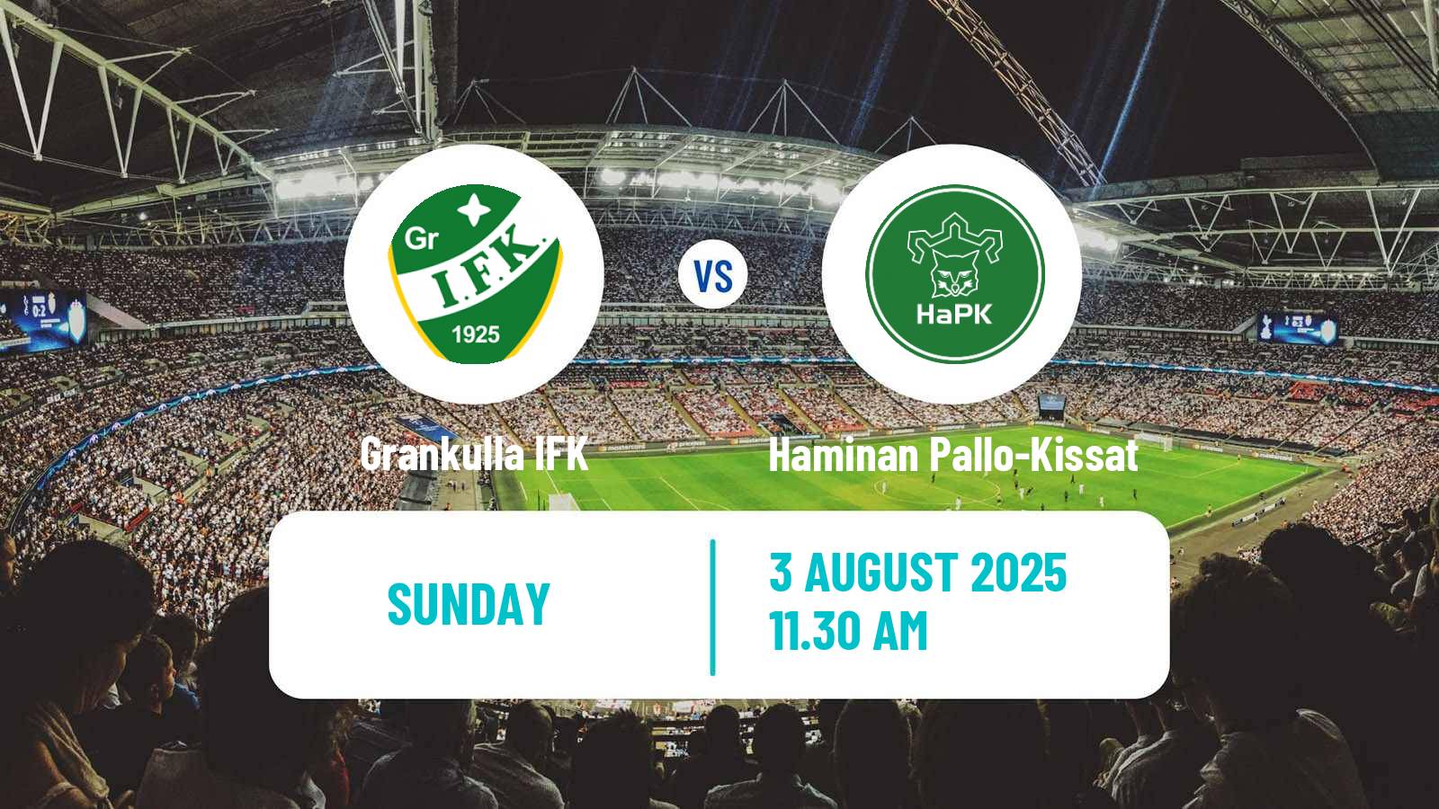 Football Finnish Kakkonen Group A Grankulla IFK - Haminan Pallo-Kissat
