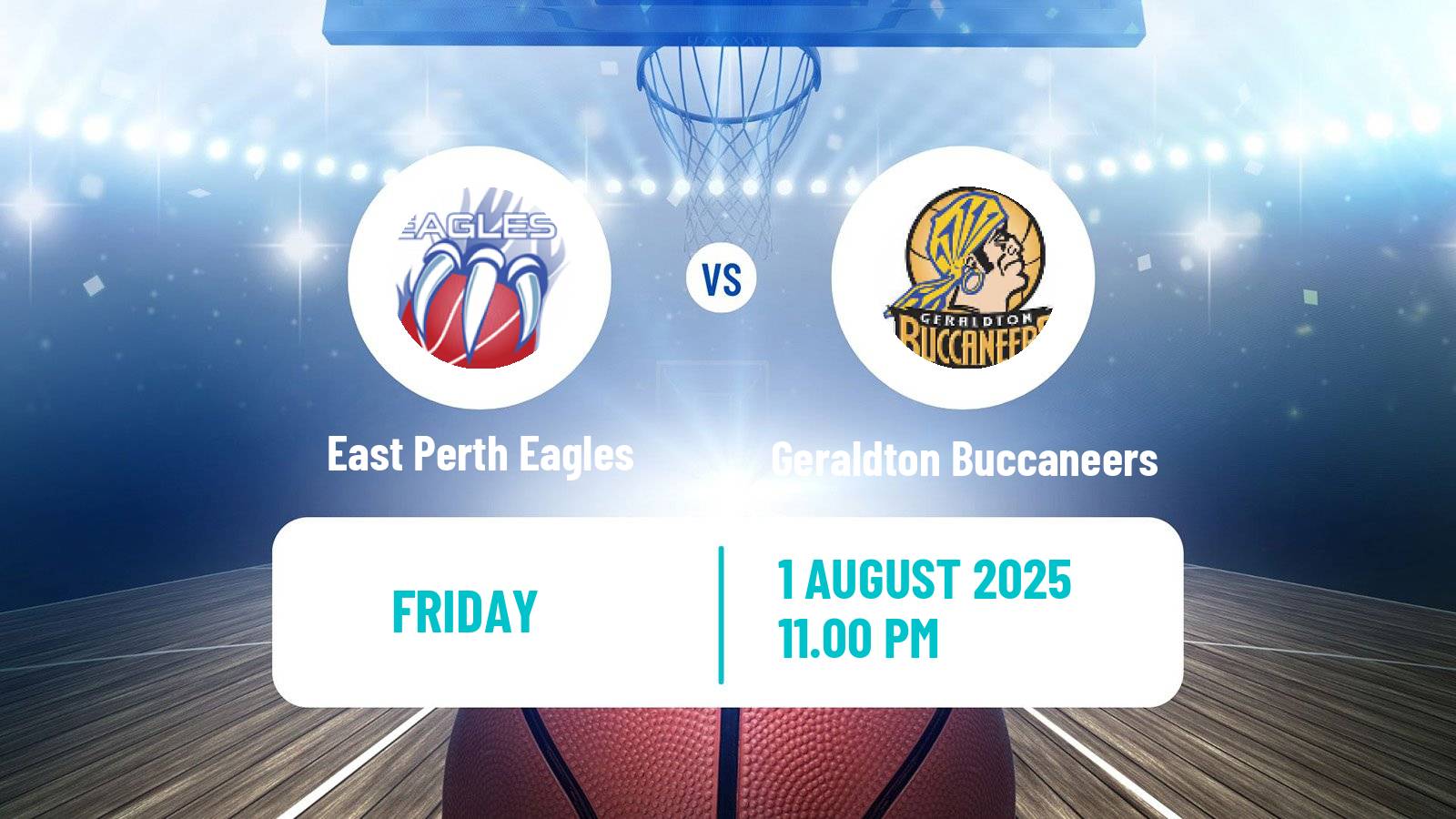 Basketball Australian NBL1 West East Perth Eagles - Geraldton Buccaneers