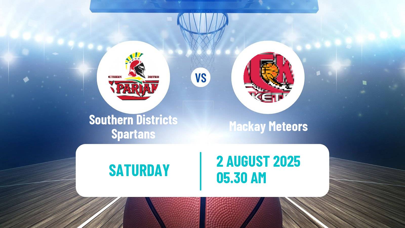 Basketball Australian NBL1 North Southern Districts Spartans - Mackay Meteors