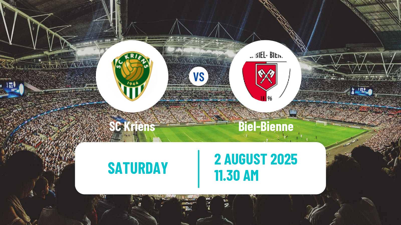 Football Swiss Promotion League Kriens - Biel-Bienne