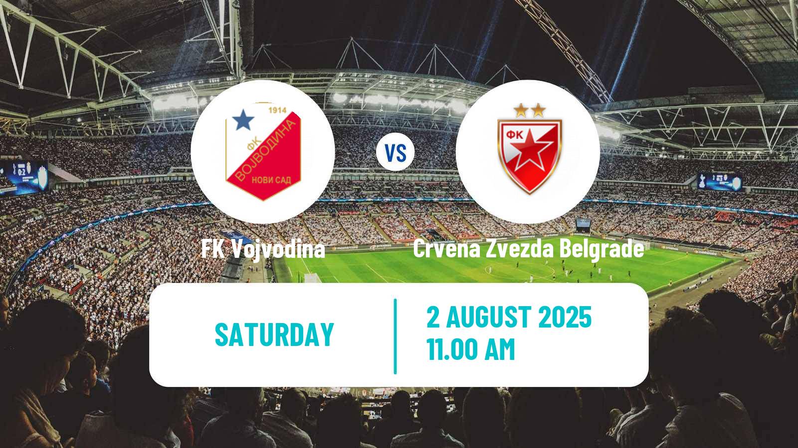 Football Serbian Superliga Vojvodina - Crvena Zvezda Belgrade