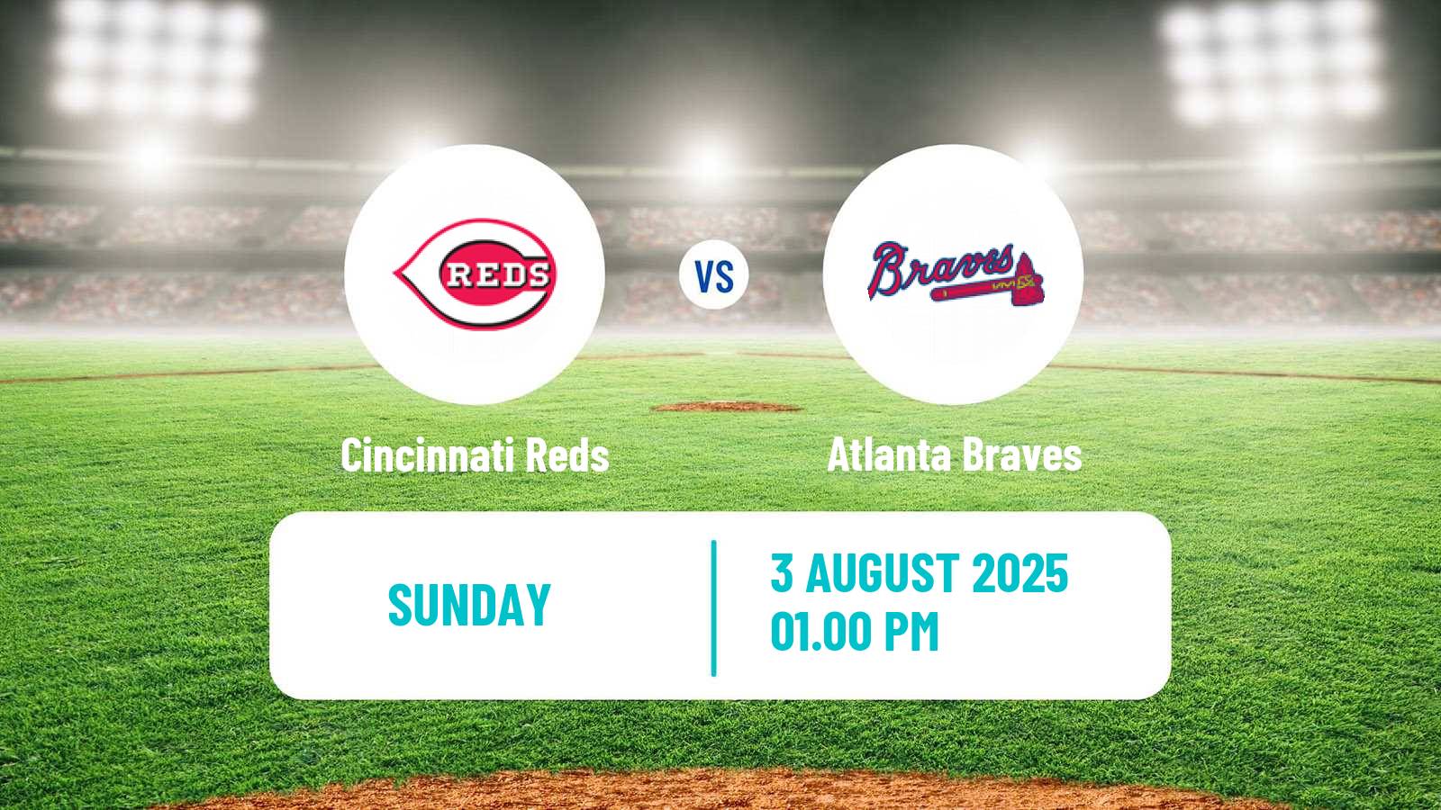 Baseball MLB Cincinnati Reds - Atlanta Braves
