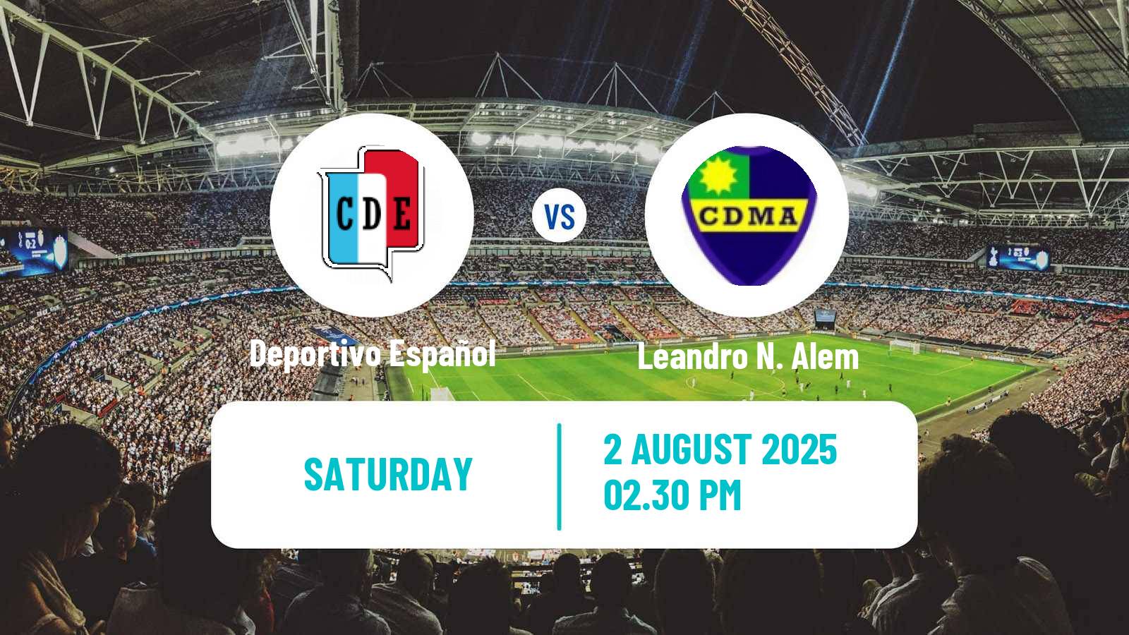 Football Argentinian Primera C Deportivo Español - Leandro N. Alem