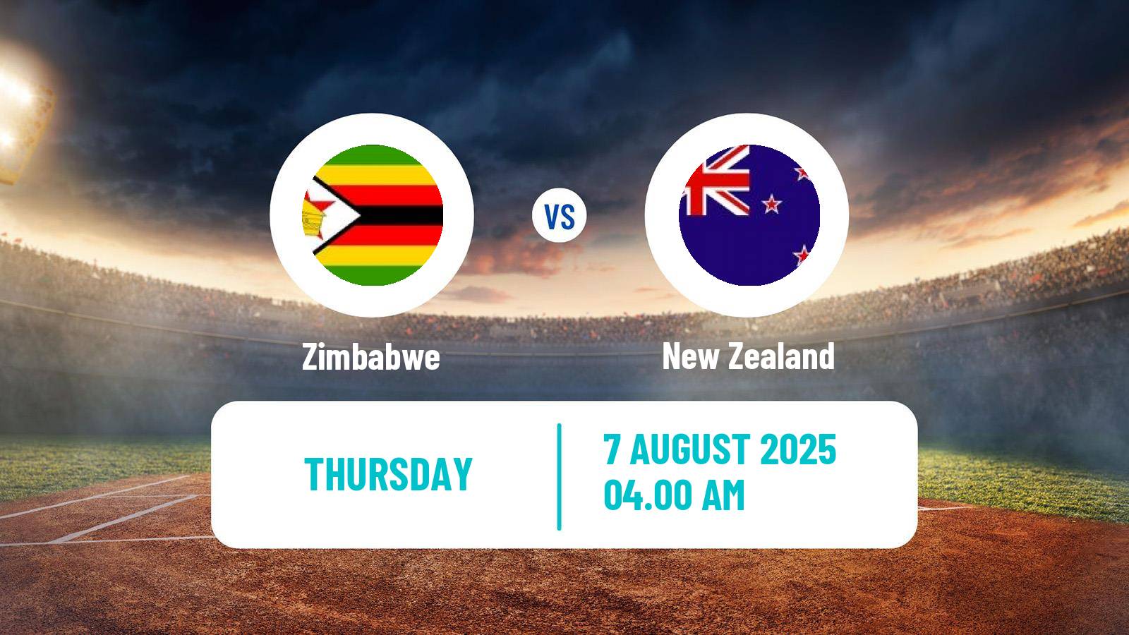 Cricket Test Series Zimbabwe - New Zealand
