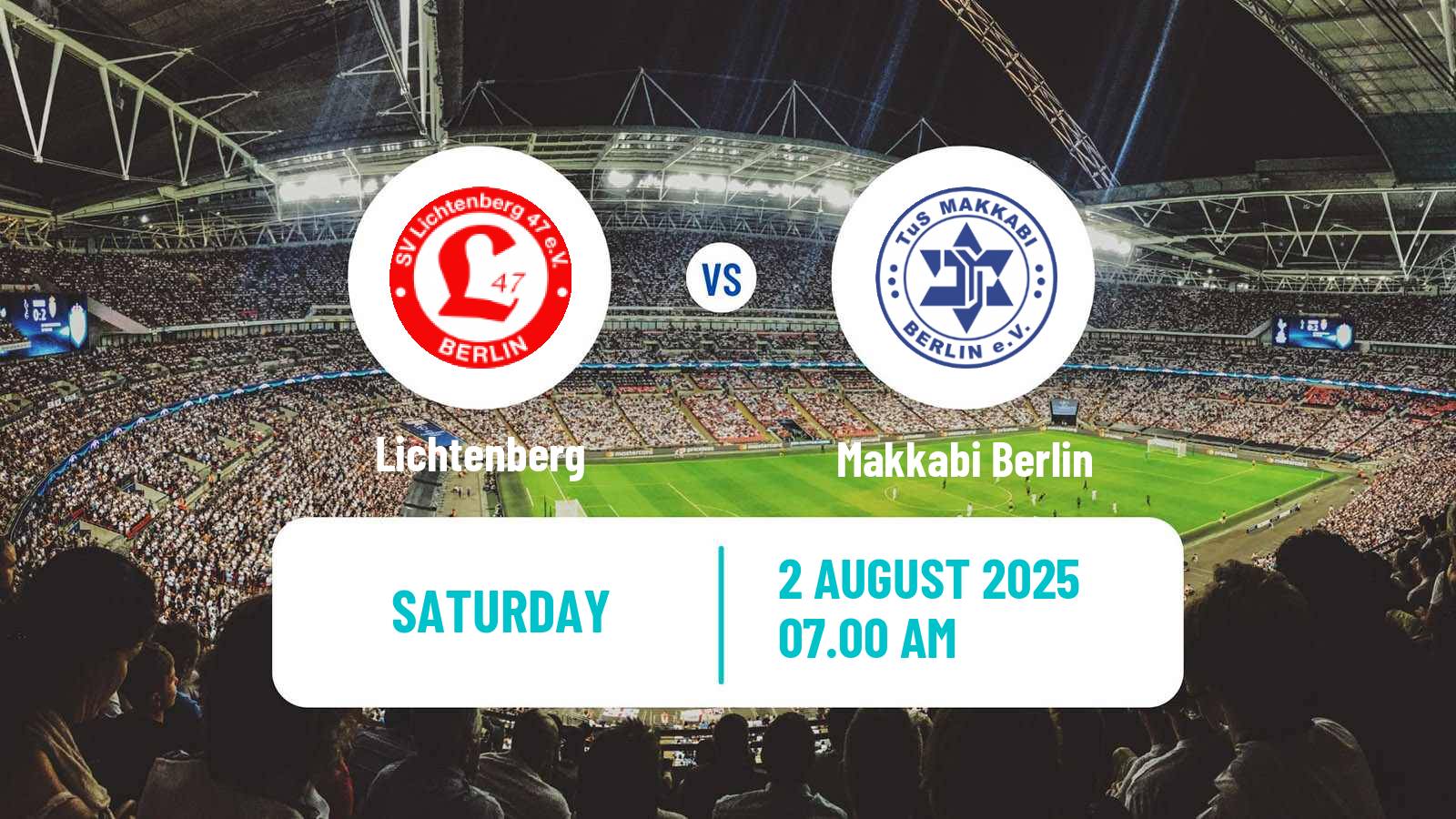 Football German Oberliga NOFV-Nord Lichtenberg - Makkabi Berlin
