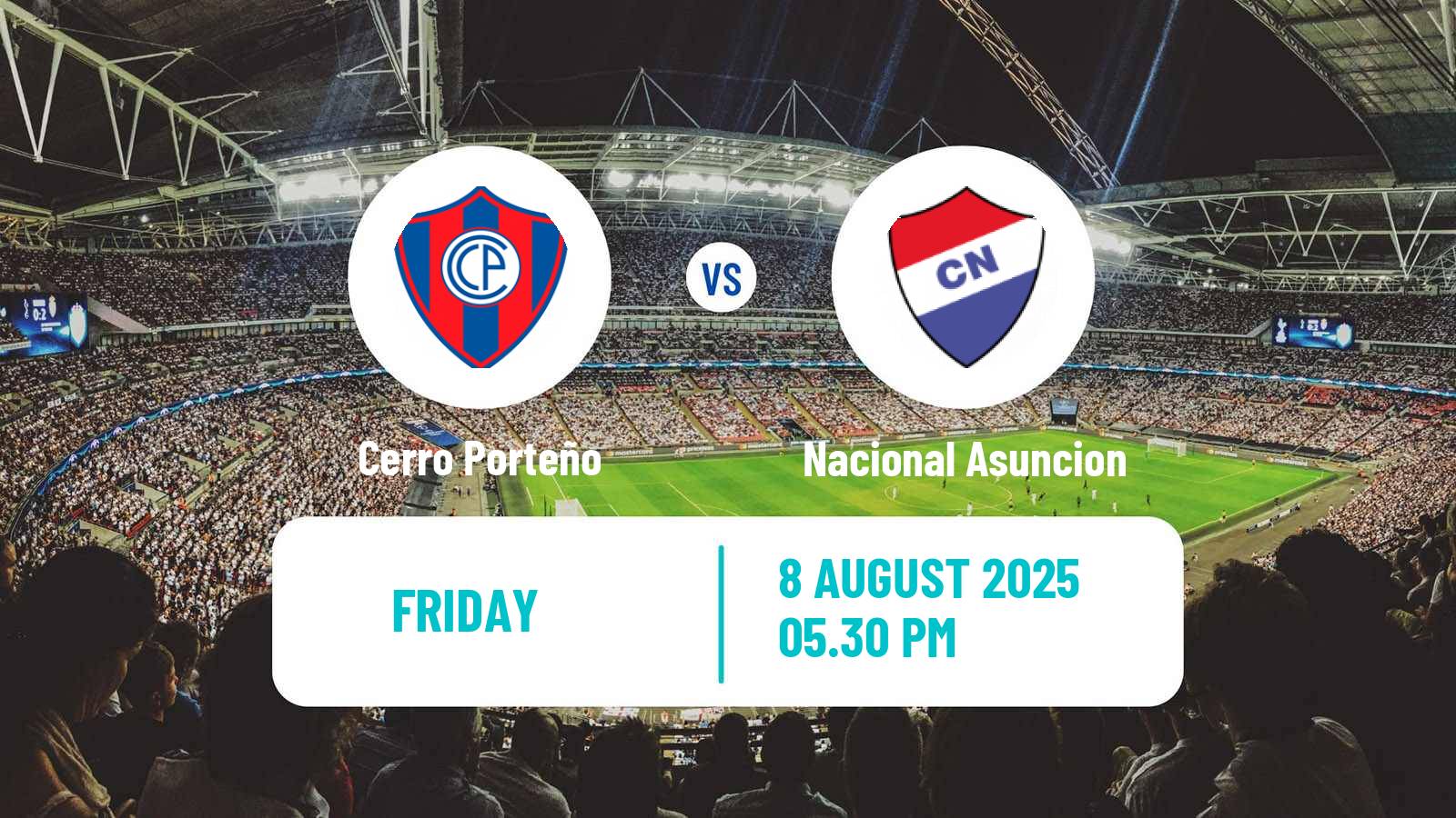 Football Paraguayan Primera Division Cerro Porteño - Nacional Asuncion