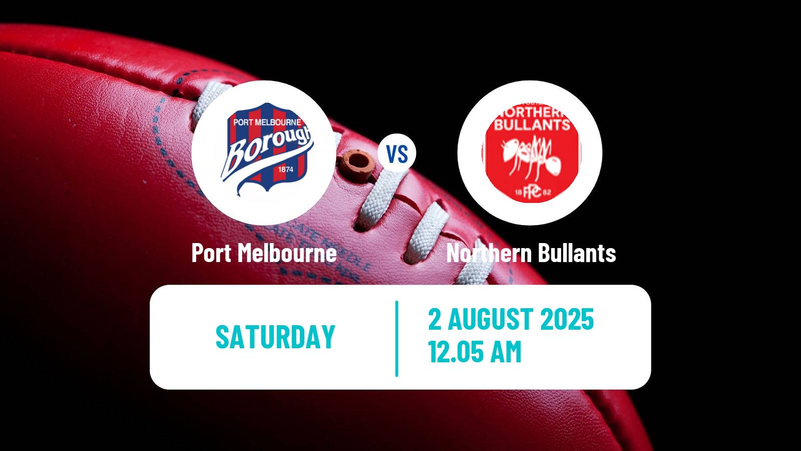 Aussie rules VFL Port Melbourne - Northern Bullants