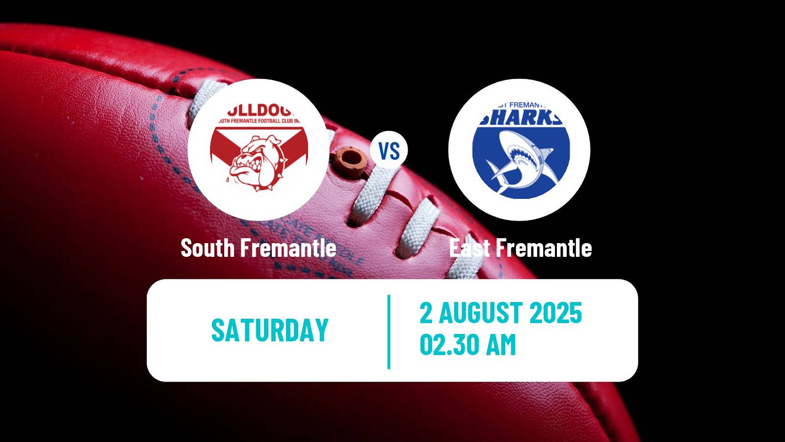 Aussie rules WAFL South Fremantle - East Fremantle