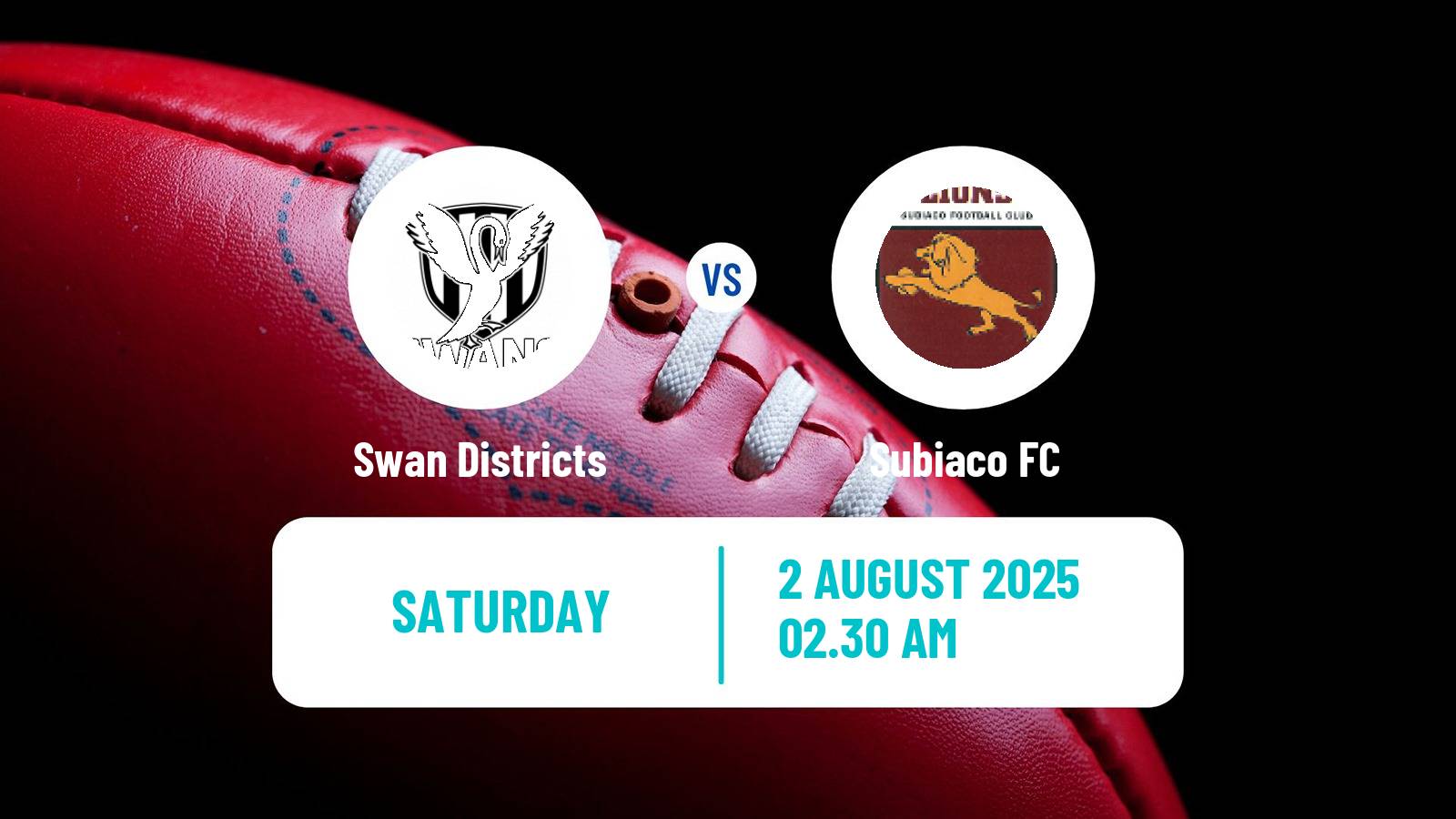 Aussie rules WAFL Swan Districts - Subiaco