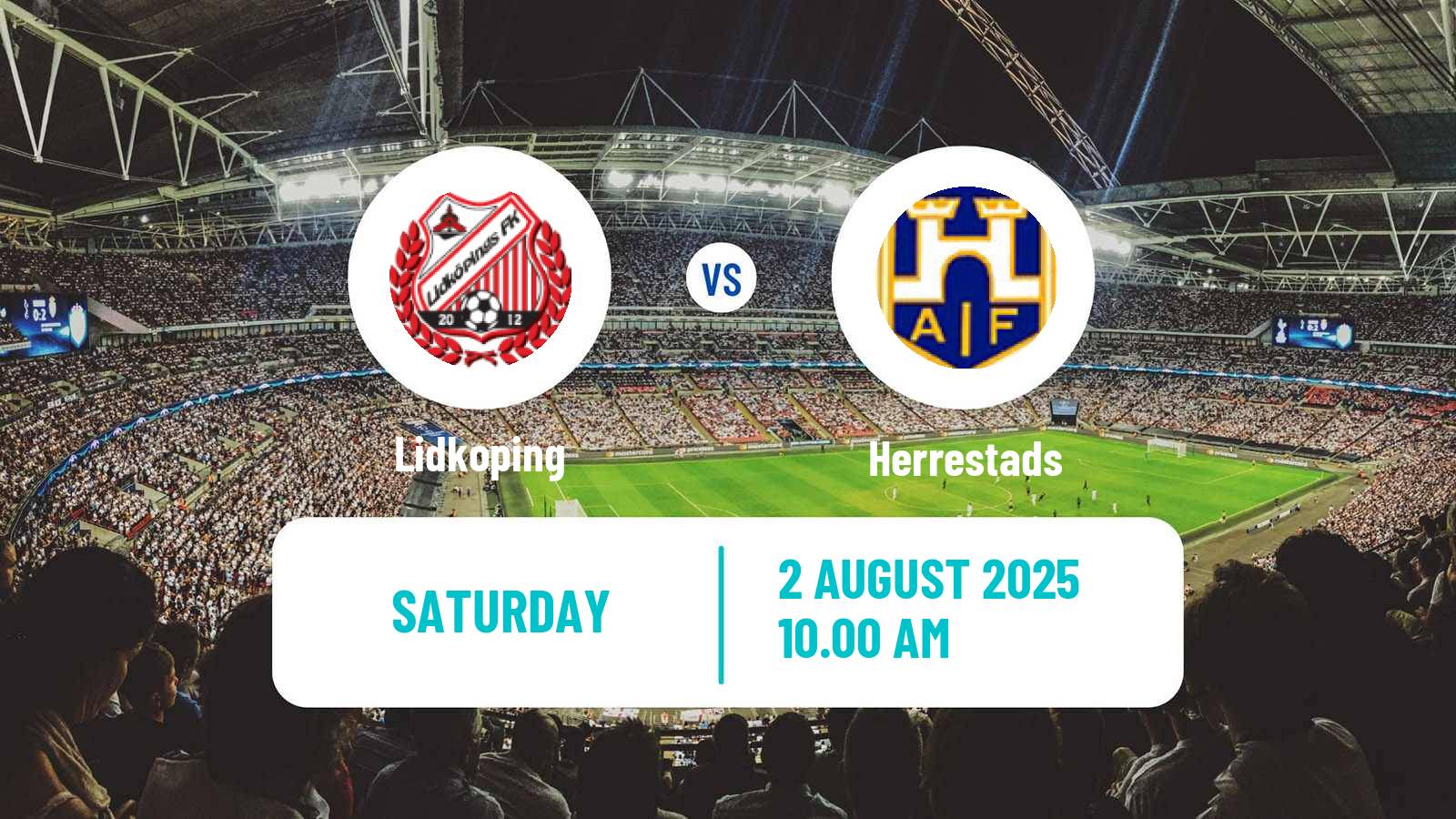 Football Swedish Division 2 - Norra Götaland Lidkoping - Herrestads