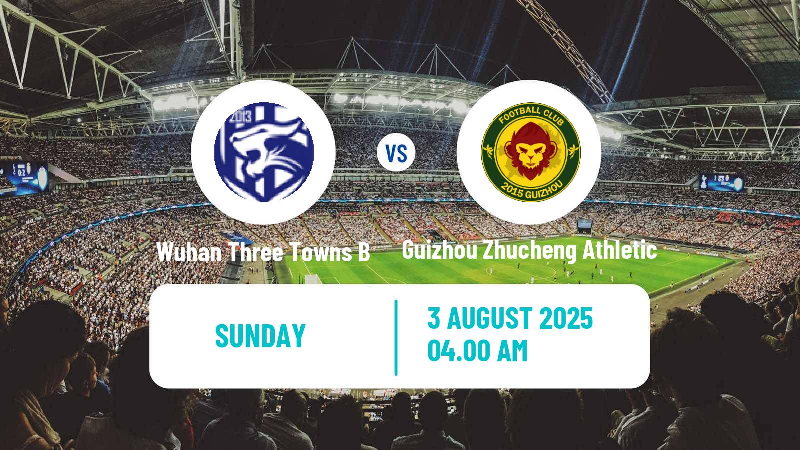Football Chinese Yi League Wuhan Three Towns B - Guizhou Zhucheng Athletic