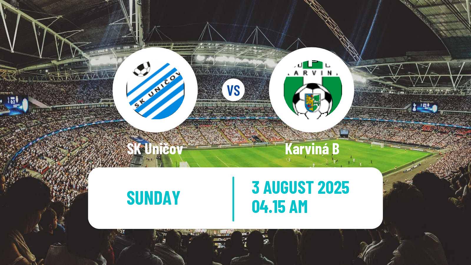Football Czech MSFL Uničov - Karviná B