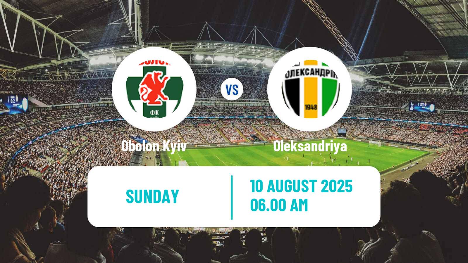 Football Ukrainian Premier League Obolon - Oleksandriya