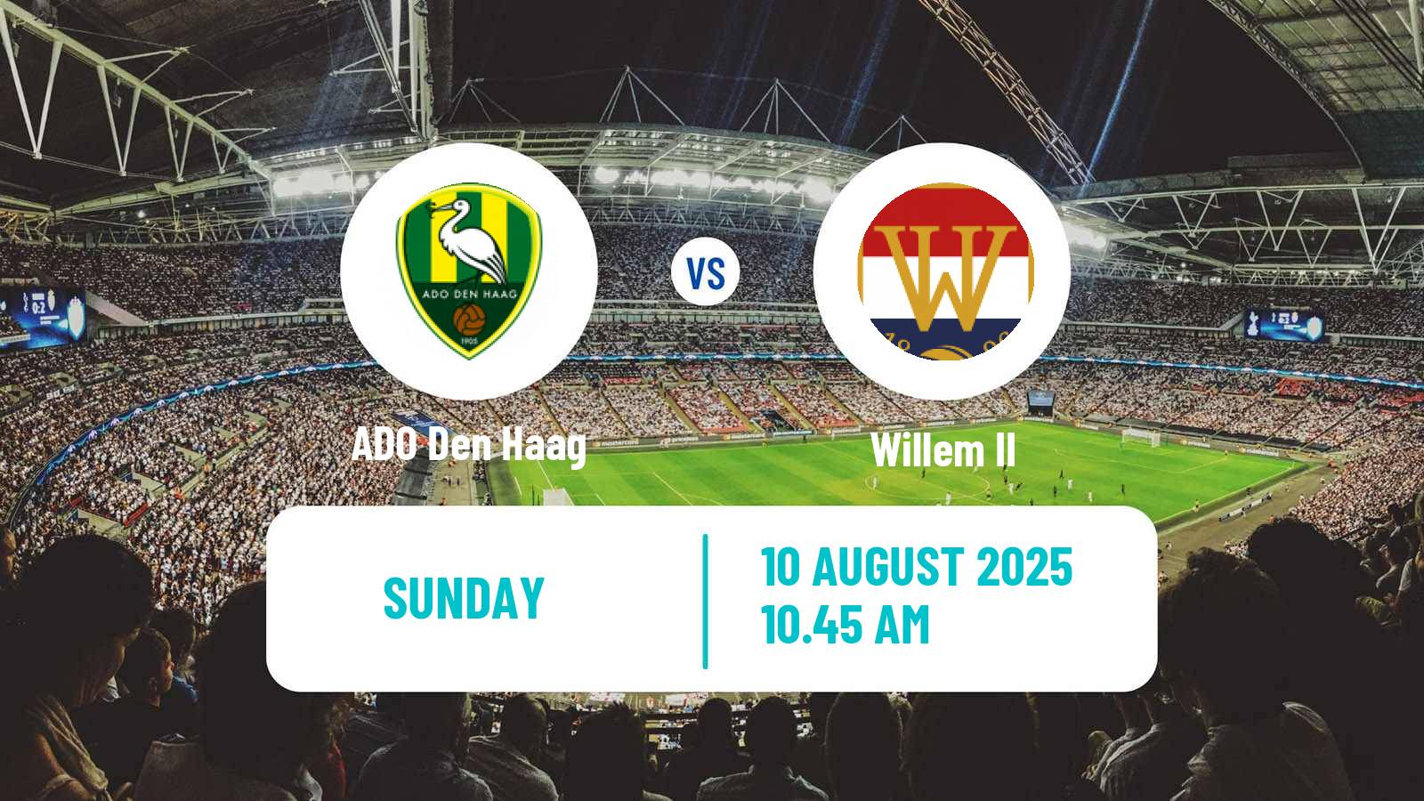 Football Dutch Eerste Divisie ADO Den Haag - Willem II