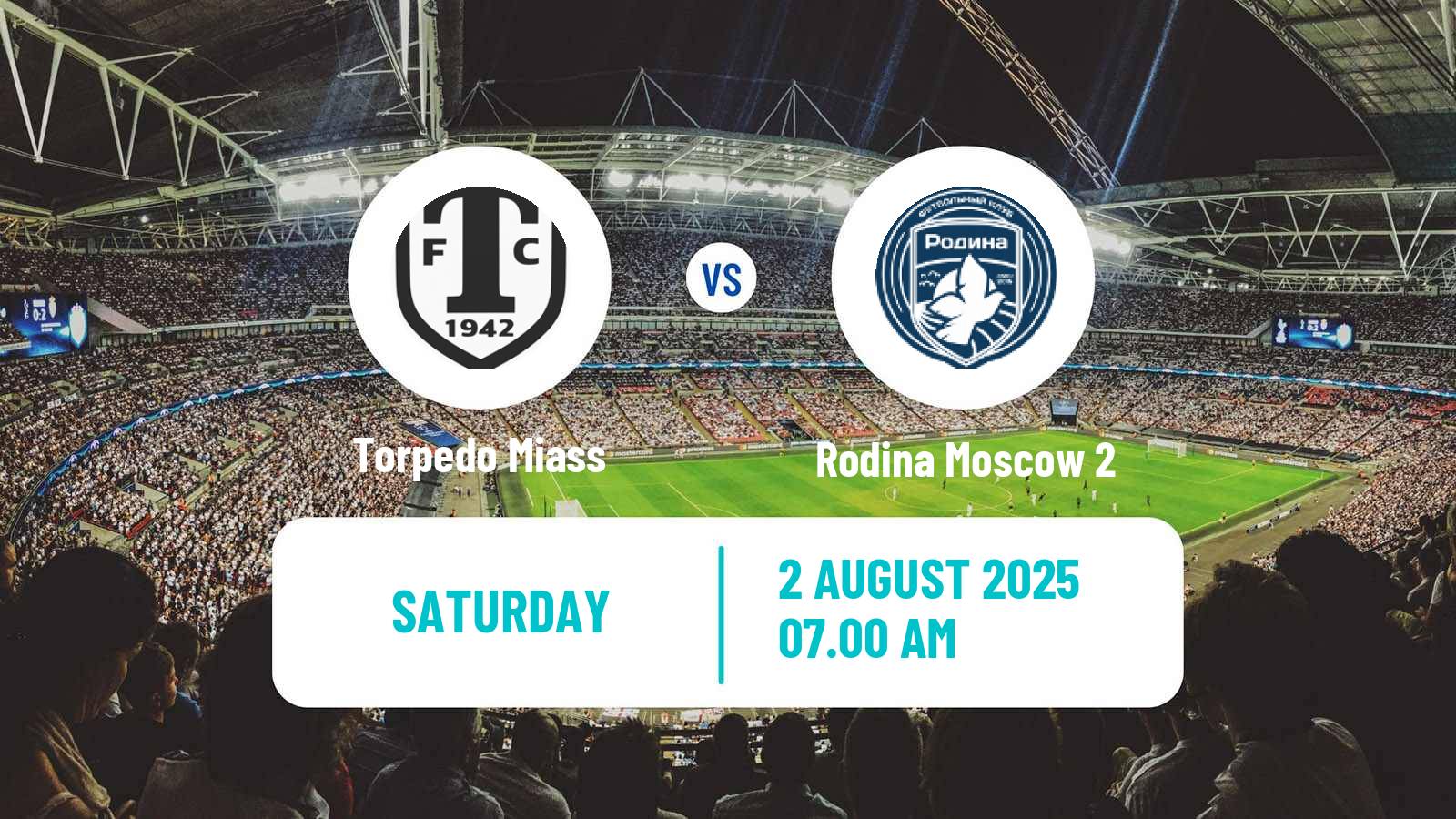 Football Russian FNL 2 Division A Silver Torpedo Miass - Rodina Moscow 2