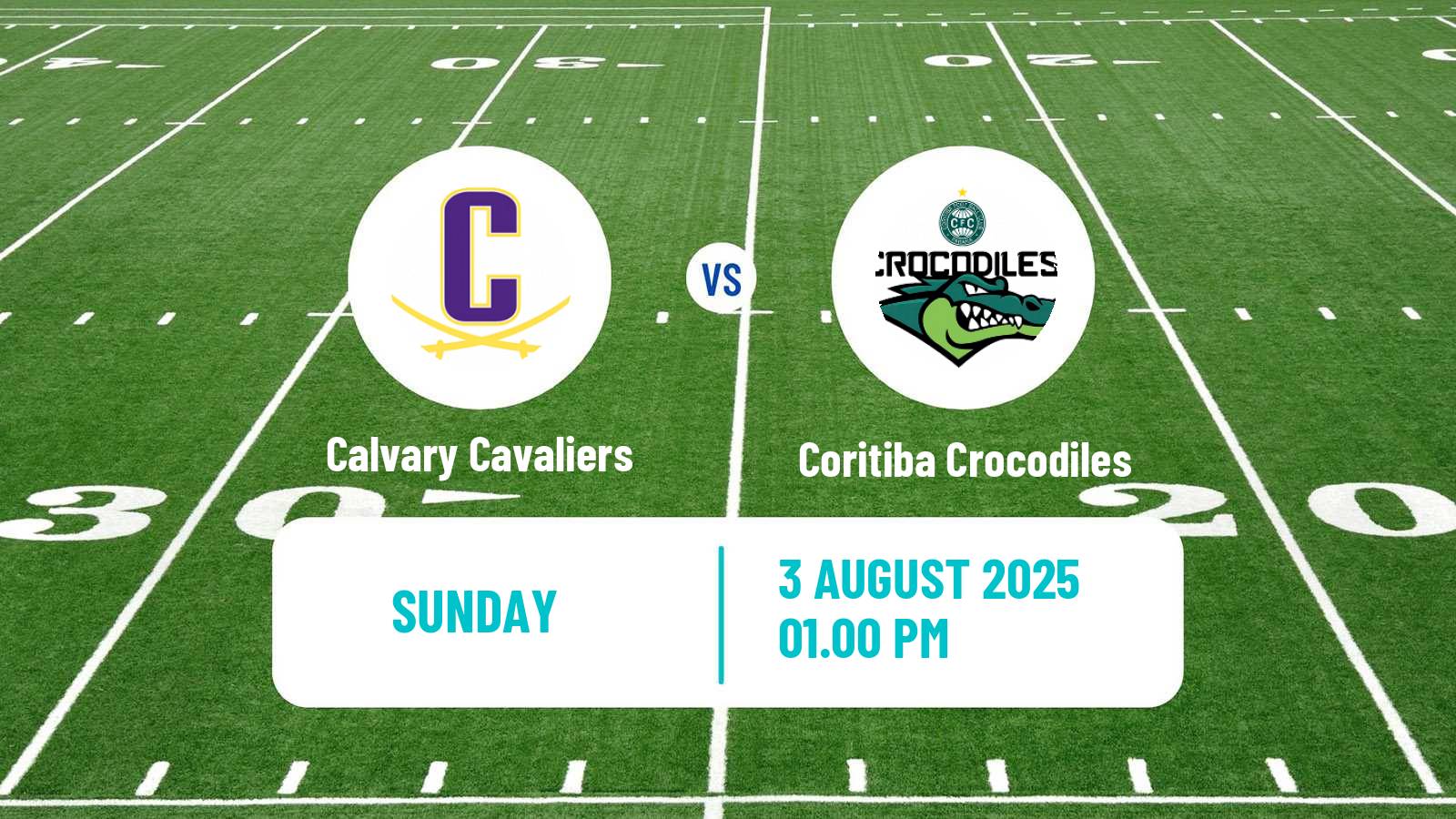 American football Brazilian BFA Calvary Cavaliers - Coritiba Crocodiles