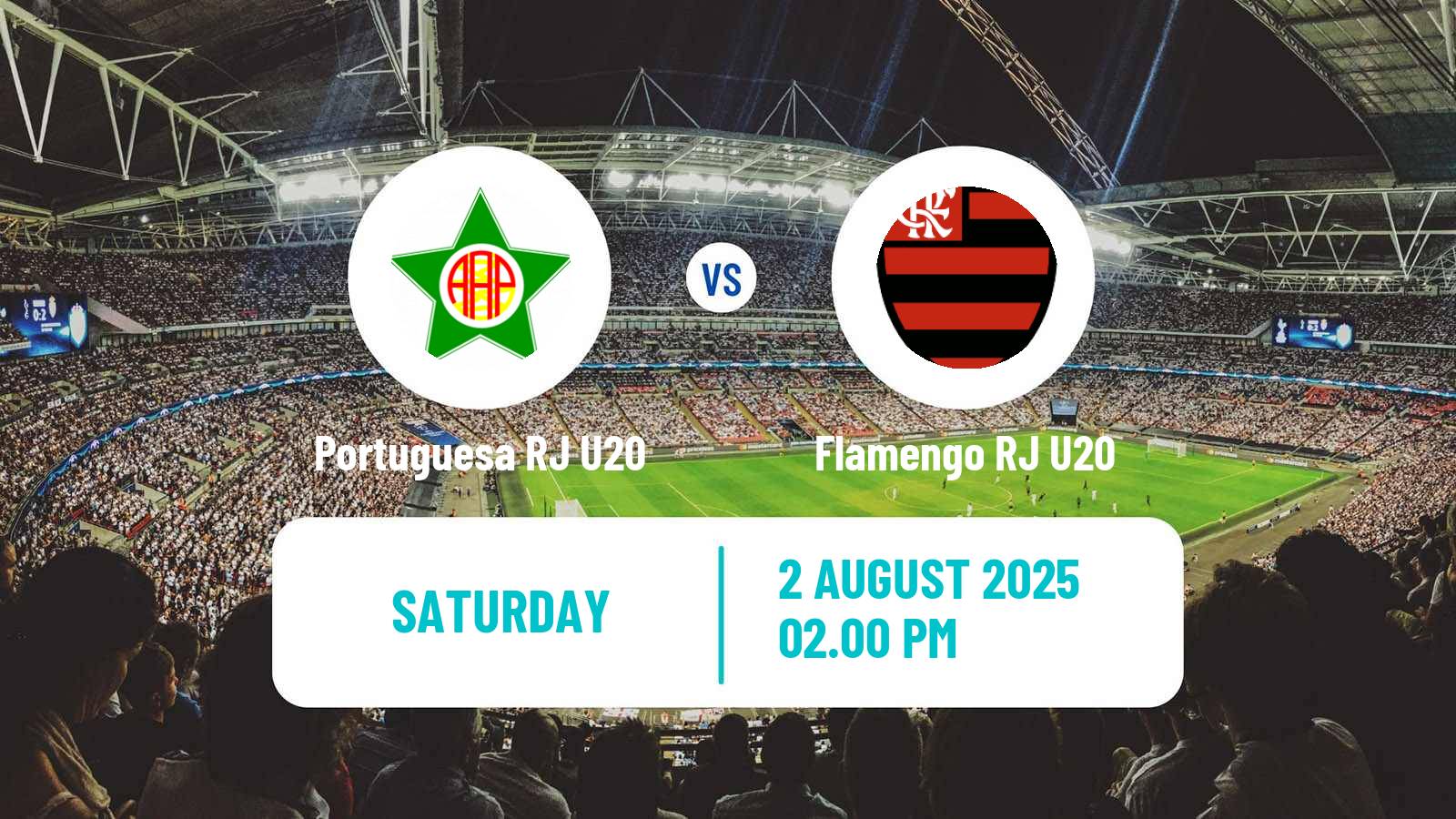 Football Brazilian Carioca U20 Portuguesa RJ U20 - Flamengo RJ U20