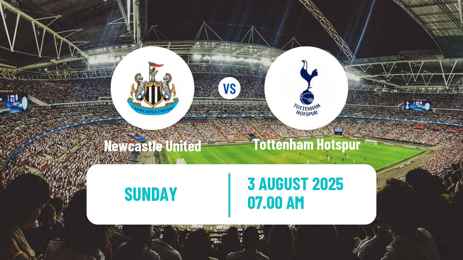 Football Club Friendly Newcastle United - Tottenham Hotspur
