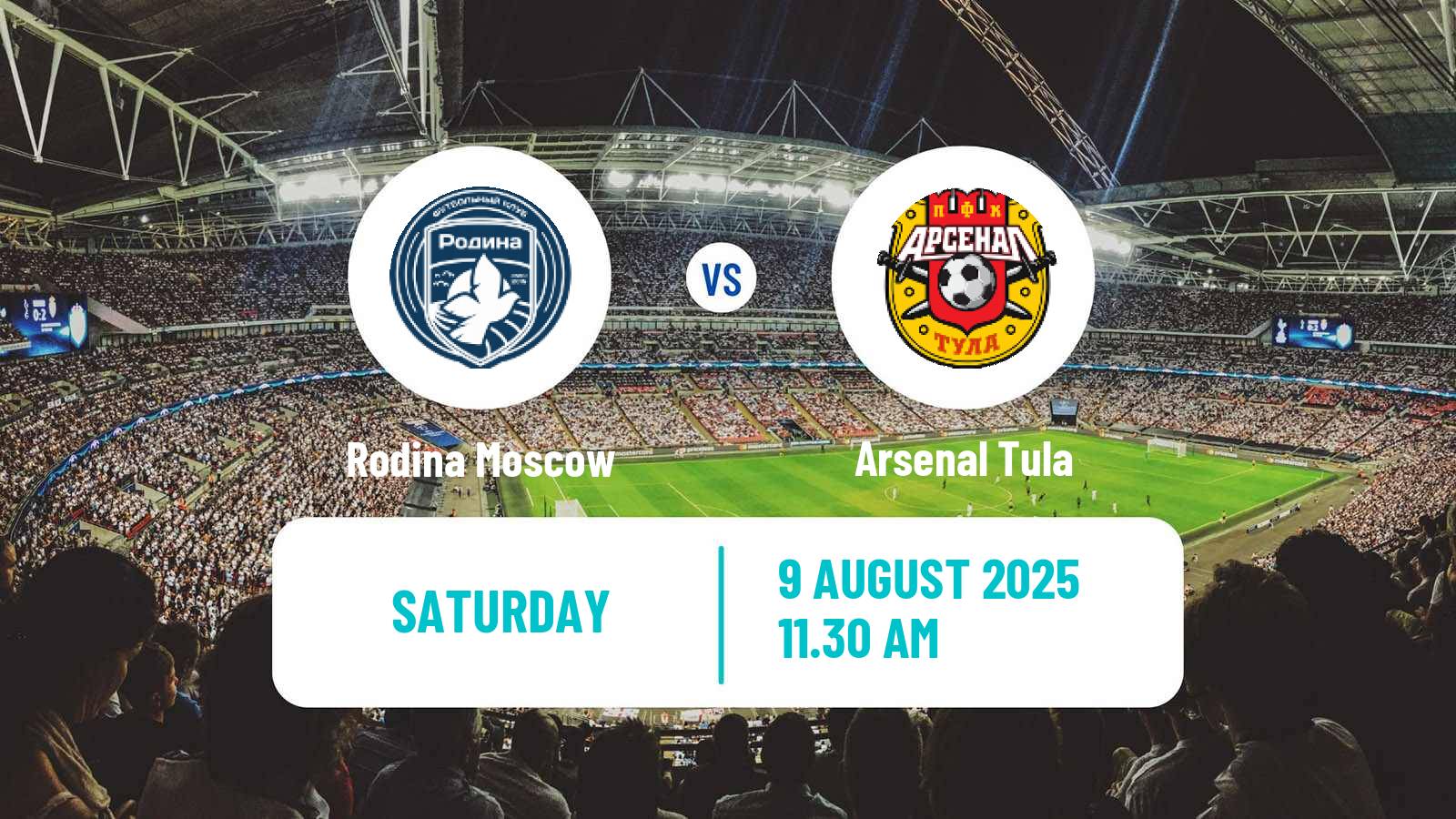 Football Russian FNL Rodina Moscow - Arsenal Tula