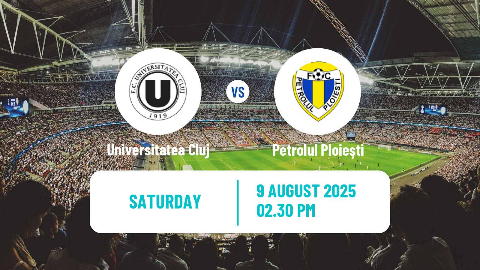 Football Romanian Liga 1 Universitatea Cluj - Petrolul Ploieşti