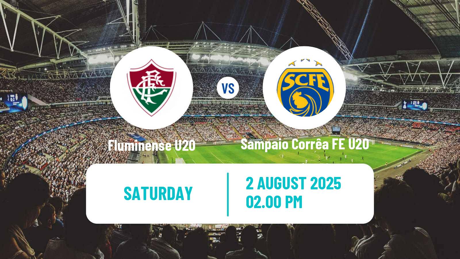 Football Brazilian Carioca U20 Fluminense U20 - Sampaio Corrêa FE U20