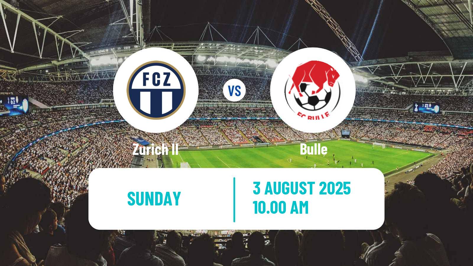 Football Swiss Promotion League Zurich II - Bulle