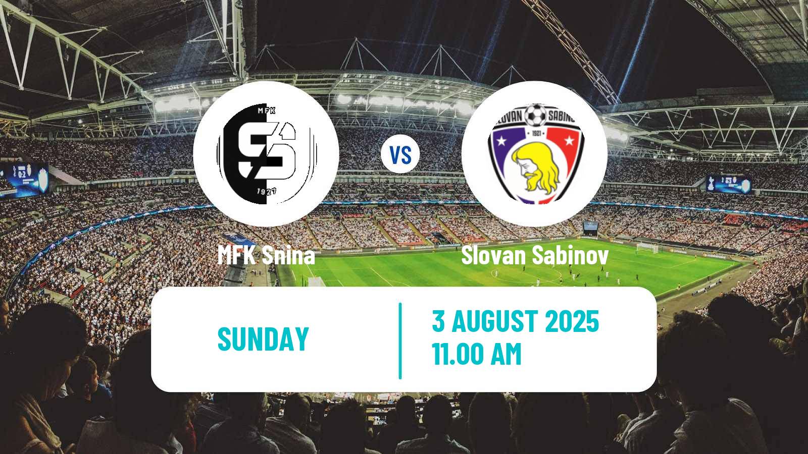Football Slovak 3 Liga East Snina - Slovan Sabinov