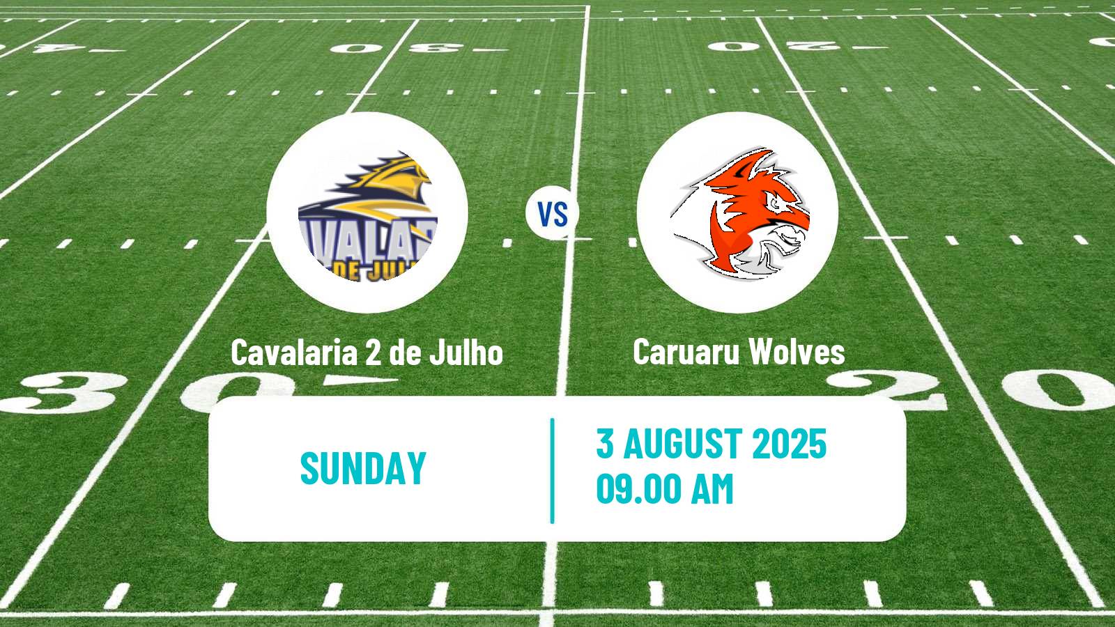 American football Brazilian BFA Cavalaria 2 de Julho - Caruaru Wolves