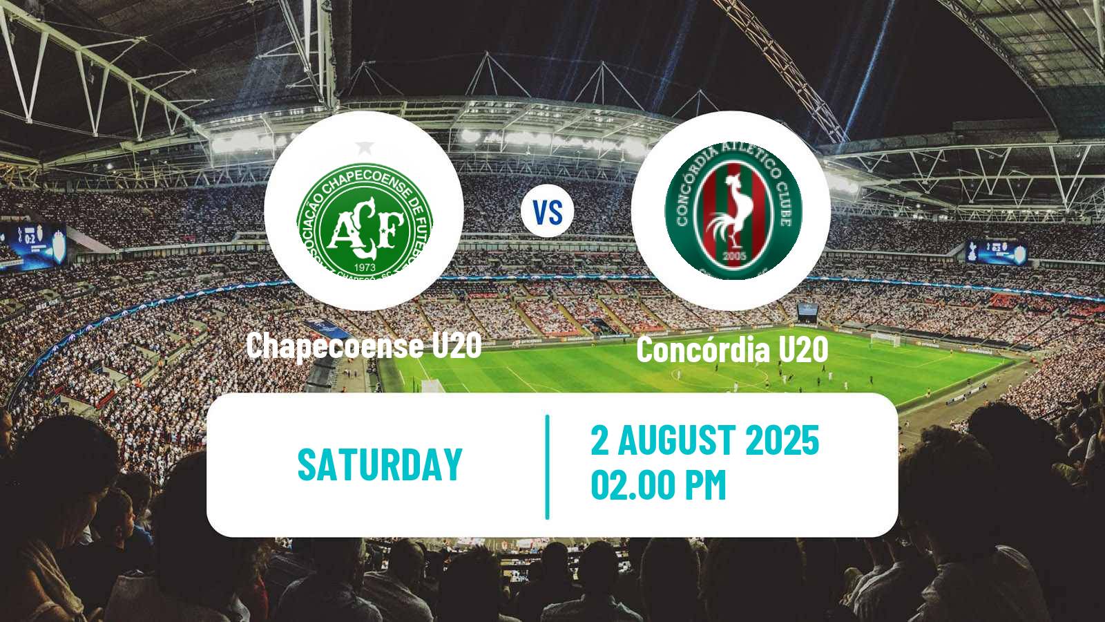 Football Brazilian Catarinense U20 Chapecoense U20 - Concórdia U20