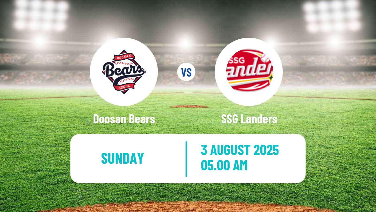 Baseball KBO Doosan Bears - SSG Landers