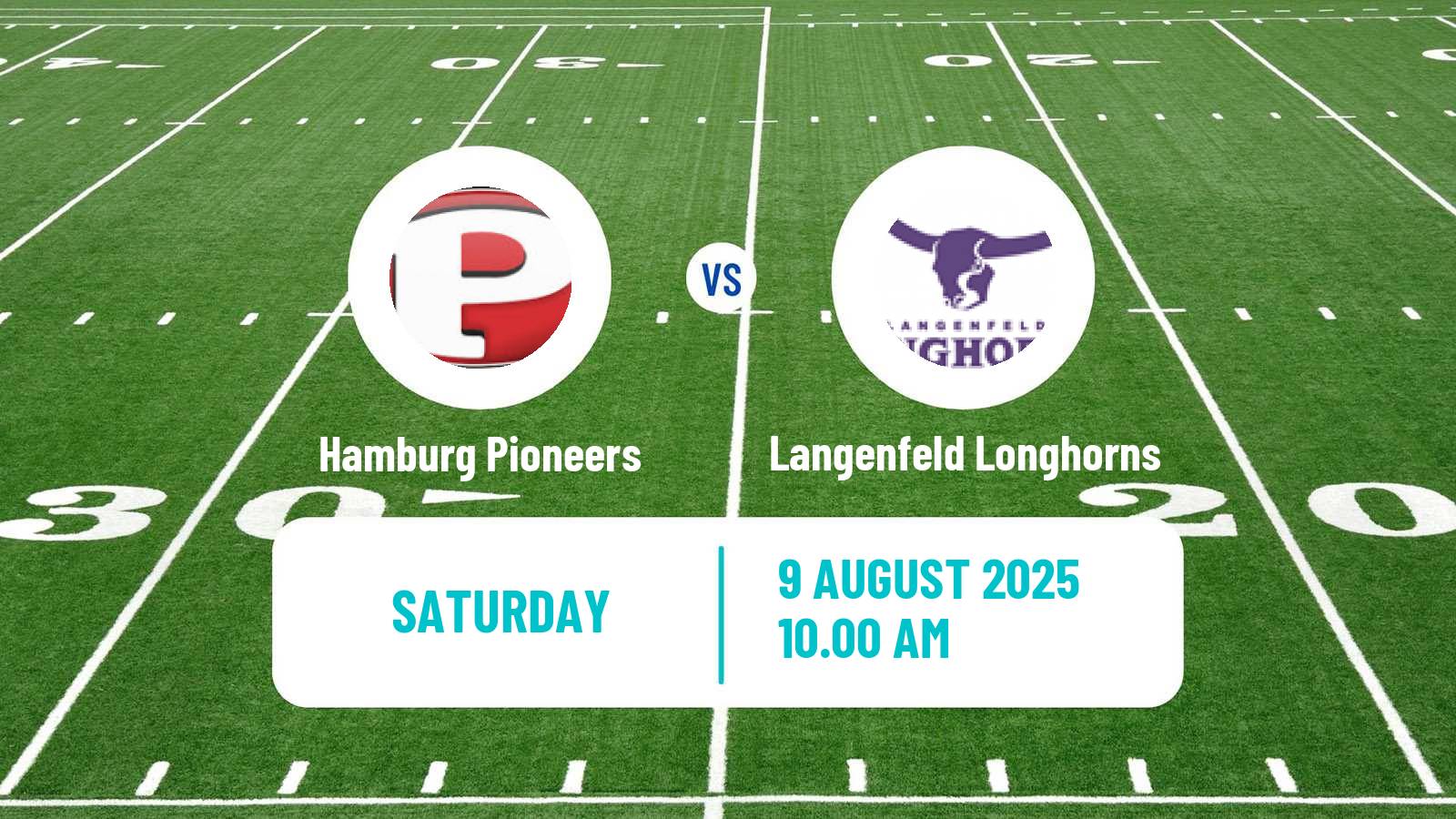 American football German GFL 2 Hamburg Pioneers - Langenfeld Longhorns