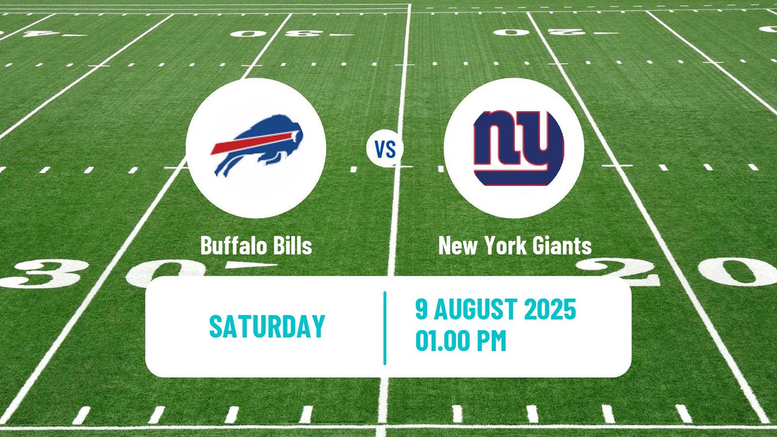 American football NFL Buffalo Bills - New York Giants