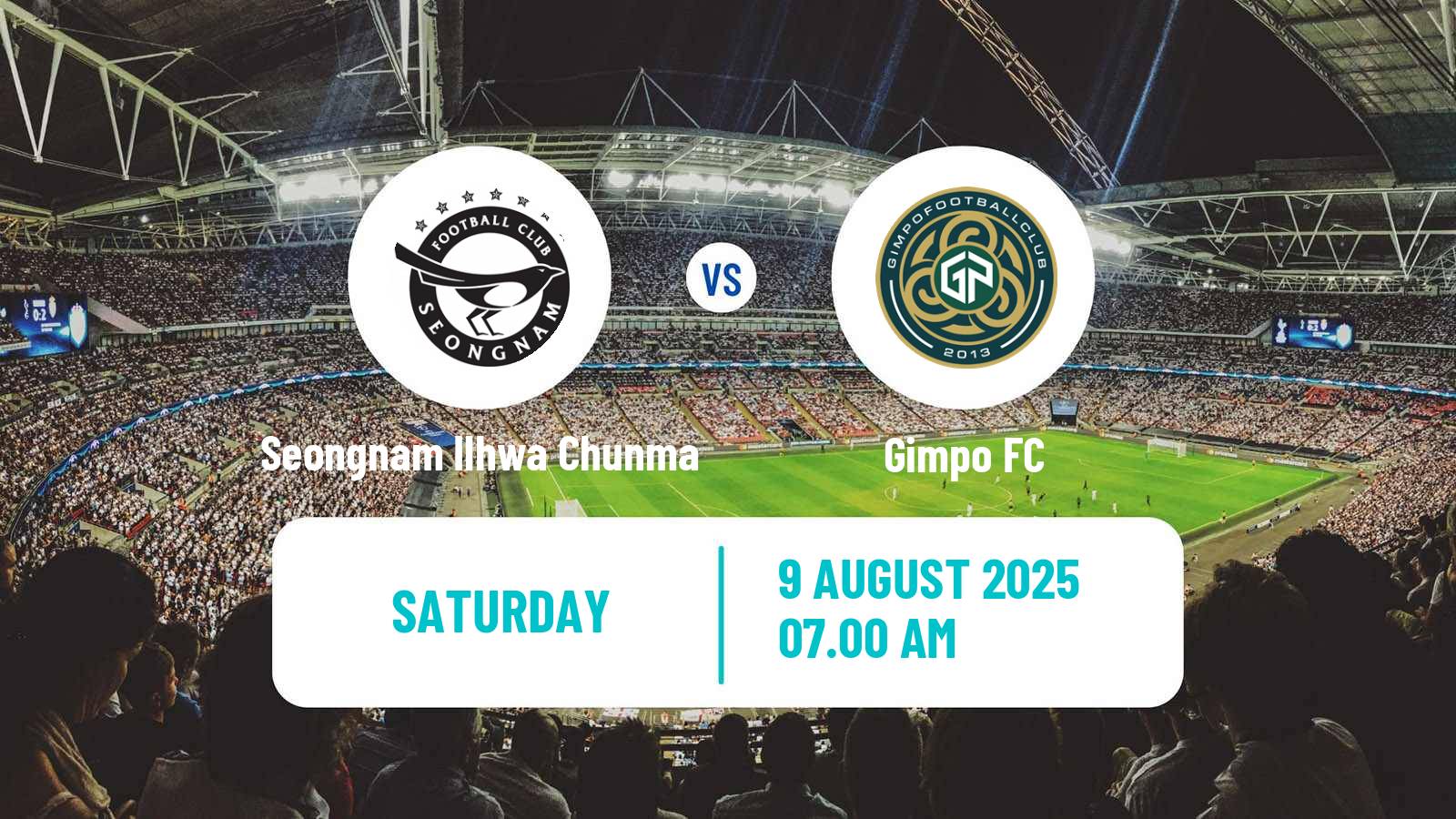 Football South Korean K-League 2 Seongnam Ilhwa Chunma - Gimpo
