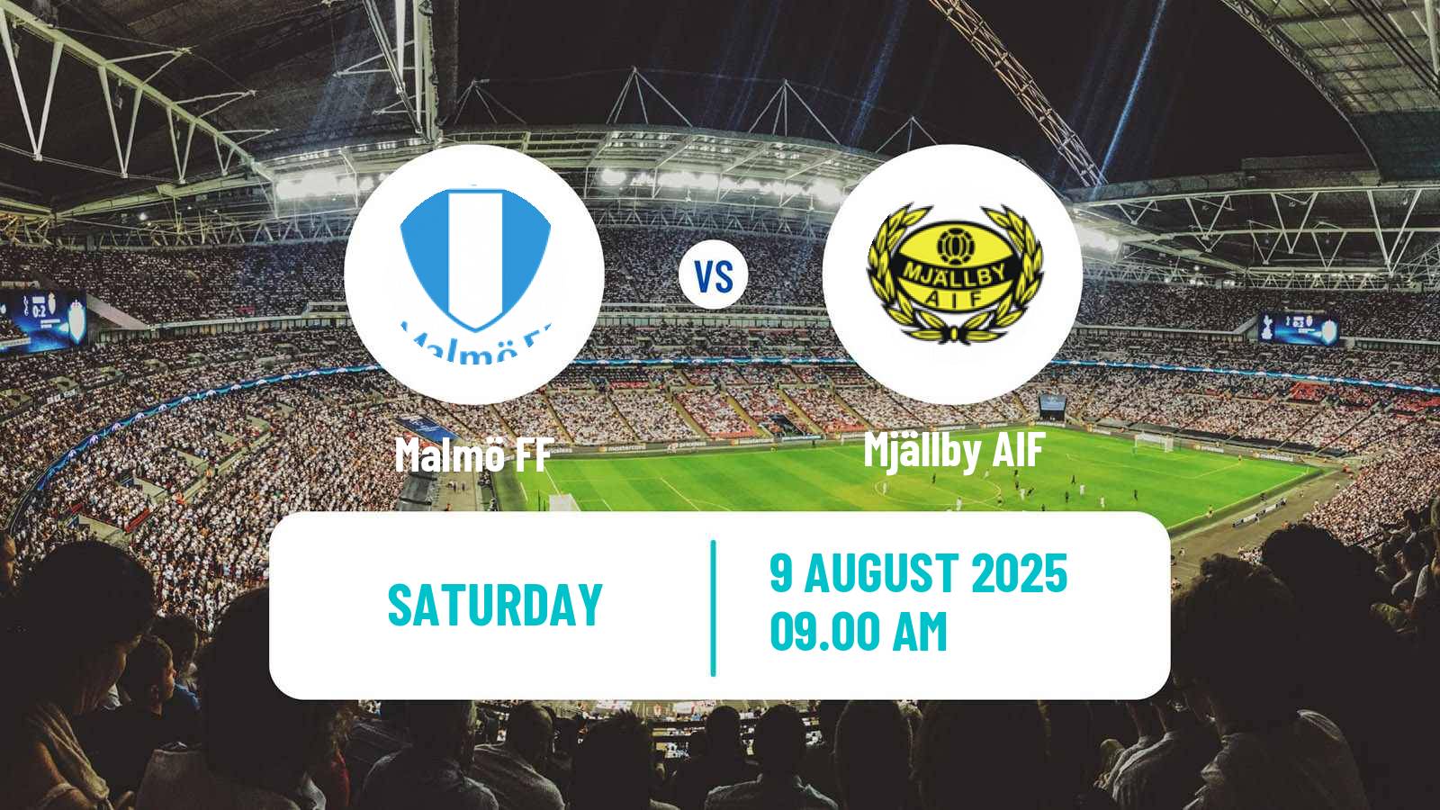 Football Swedish Allsvenskan Malmö - Mjällby