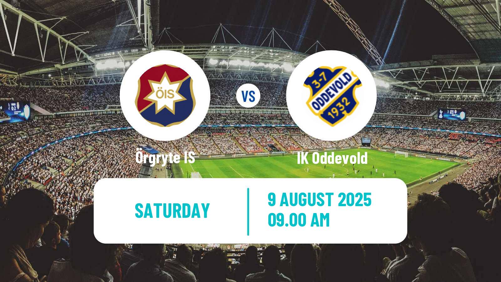 Football Swedish Superettan Örgryte - Oddevold