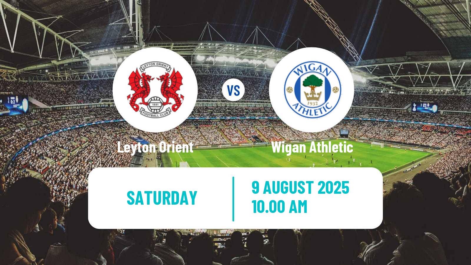 Football English League One Leyton Orient - Wigan Athletic
