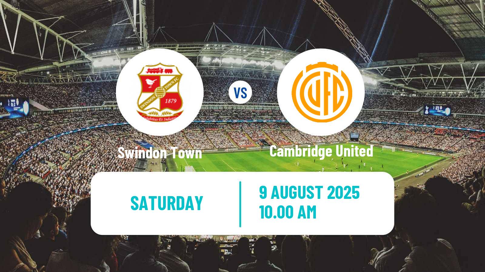 Football English League Two Swindon Town - Cambridge United