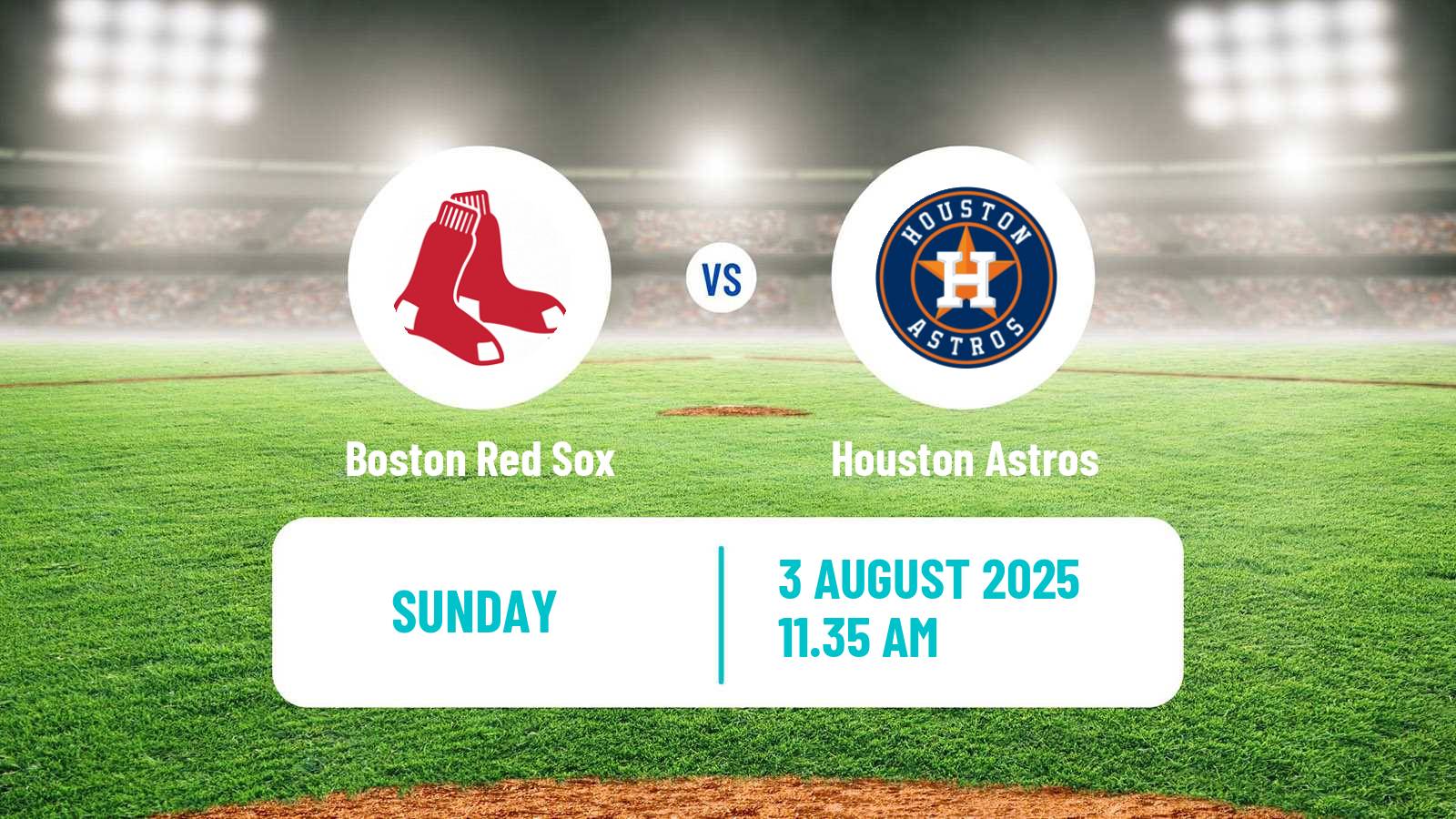 Baseball MLB Boston Red Sox - Houston Astros
