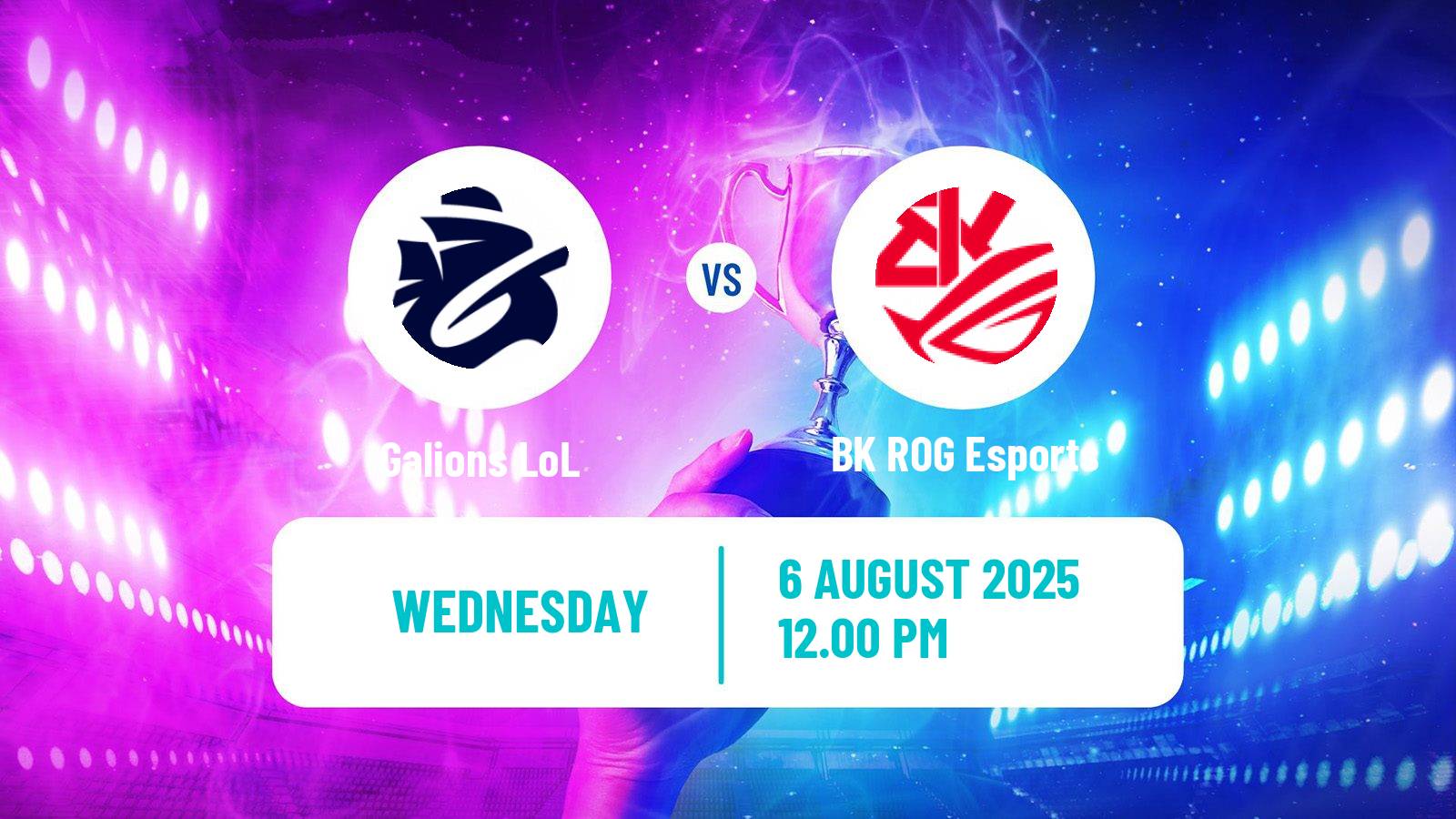 Esports League Of Legends Lfl Galions - BK ROG Esports