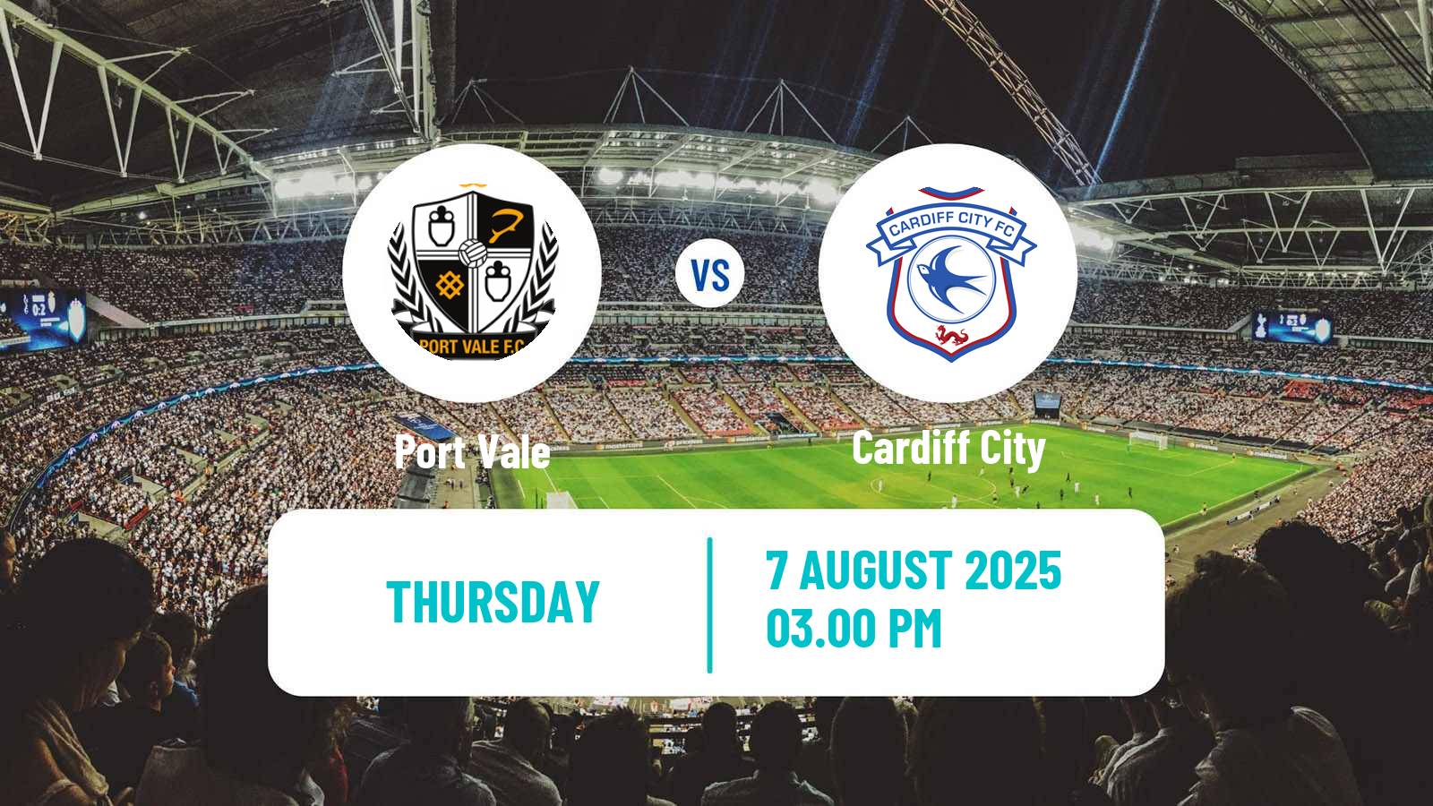 Football English League One Port Vale - Cardiff City