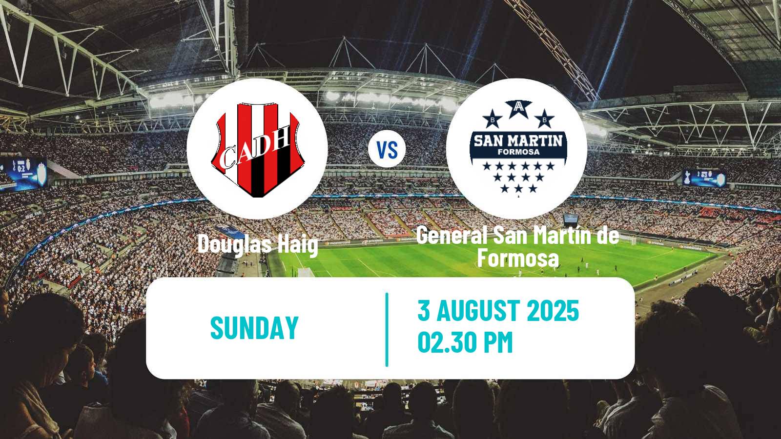 Football Argentinian Torneo Federal Douglas Haig - General San Martín de Formosa