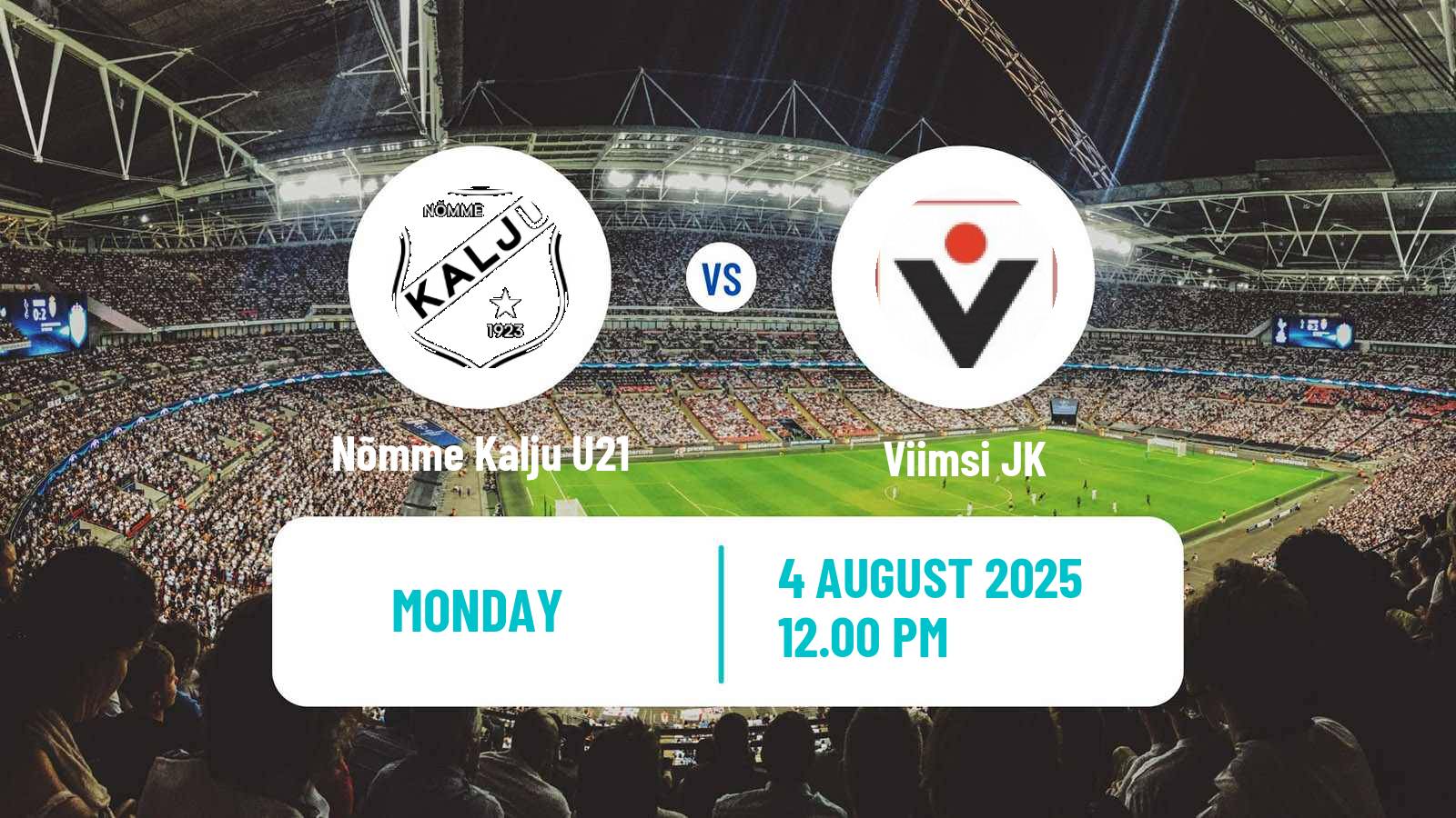 Football Estonian Esiliiga Nõmme Kalju U21 - Viimsi JK
