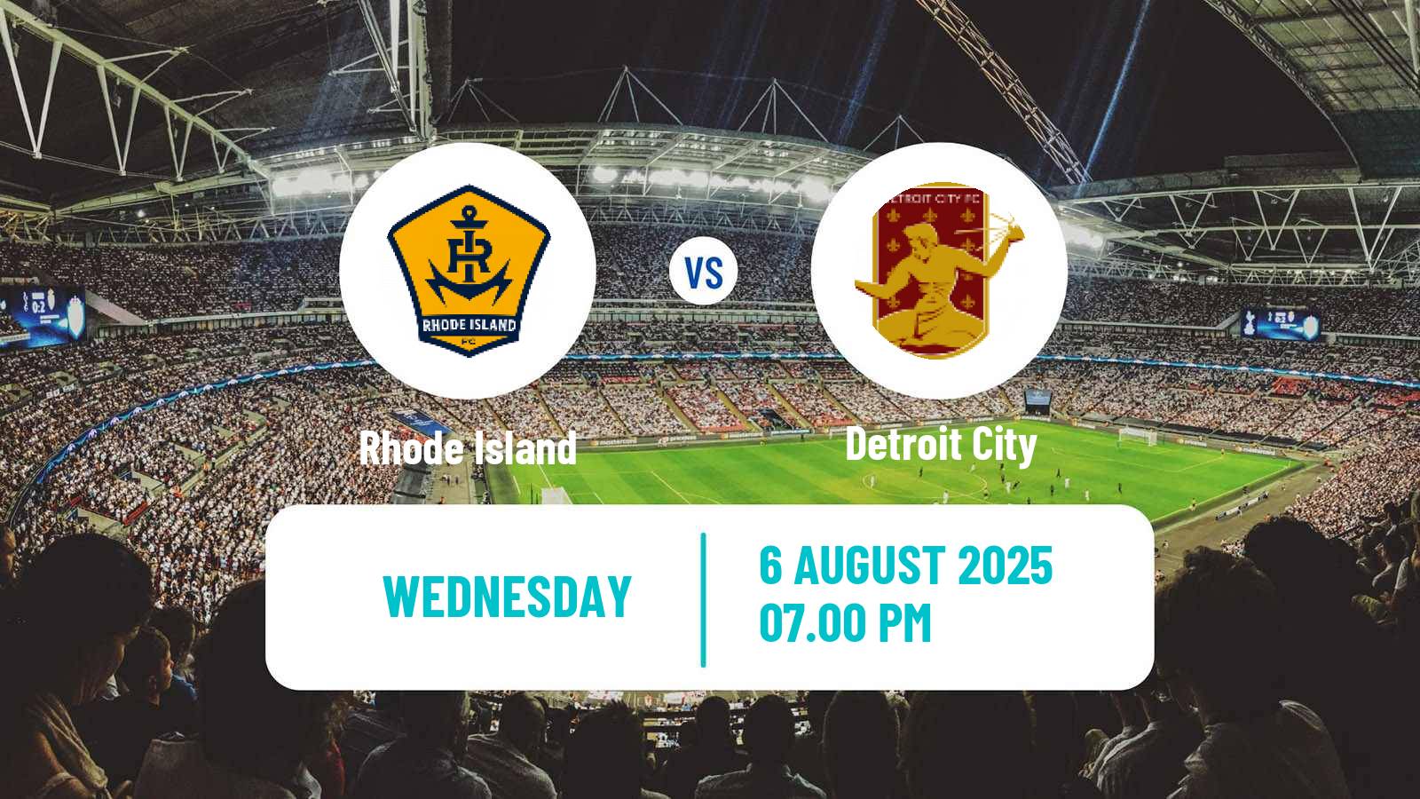 Football USL Championship Rhode Island - Detroit City
